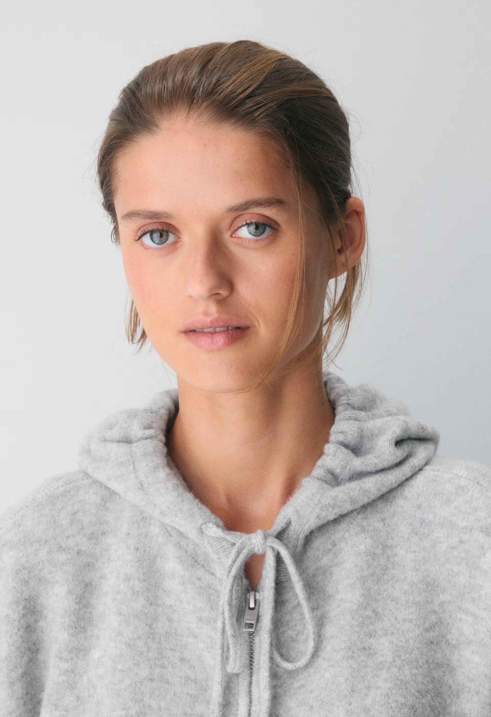 Peyton Zip Hoodie - HEATHER CHROME