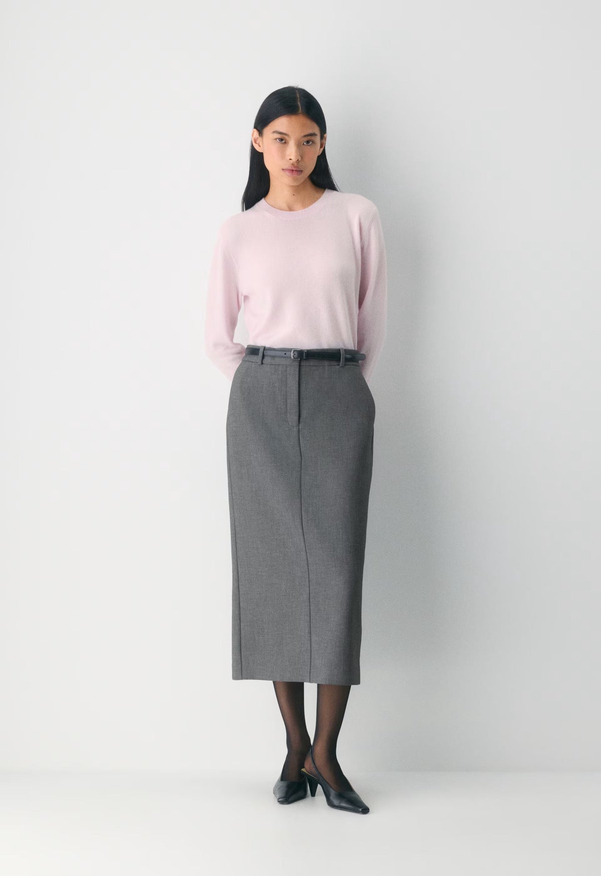Bare Cashmere Bloor Sweater - MAGNOLIA