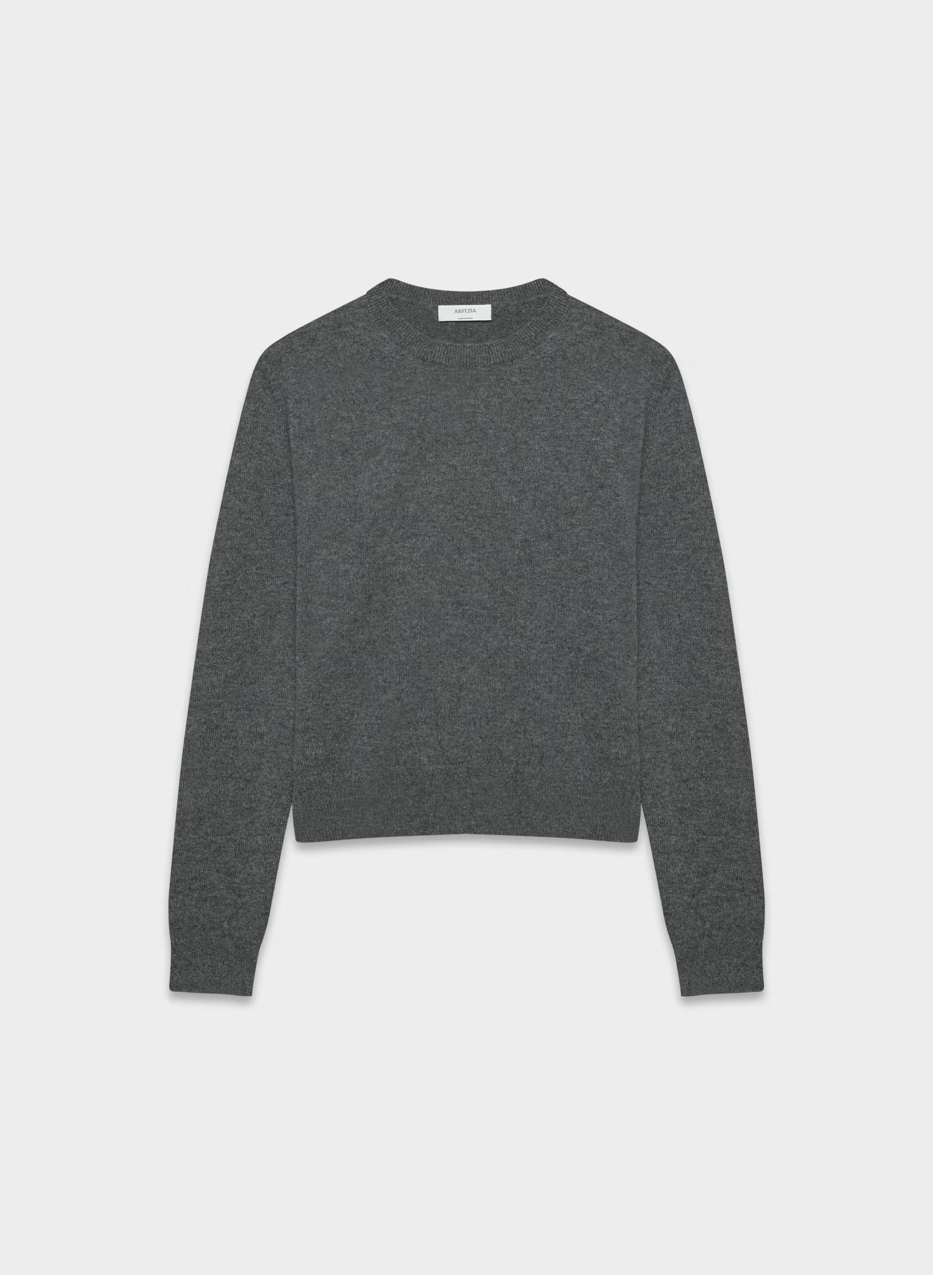 Bare Cashmere Bloor Sweater - HEATHER CHARCOAL
