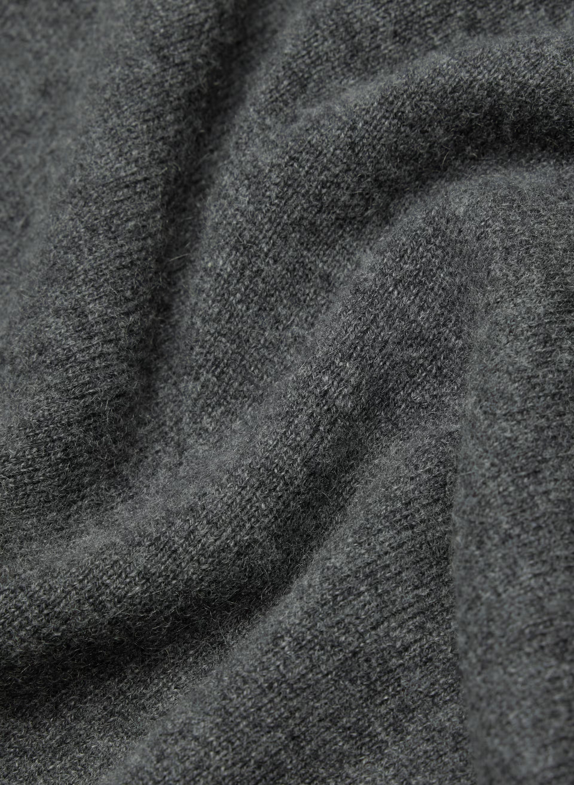 Bare Cashmere Bloor Sweater - HEATHER CHARCOAL