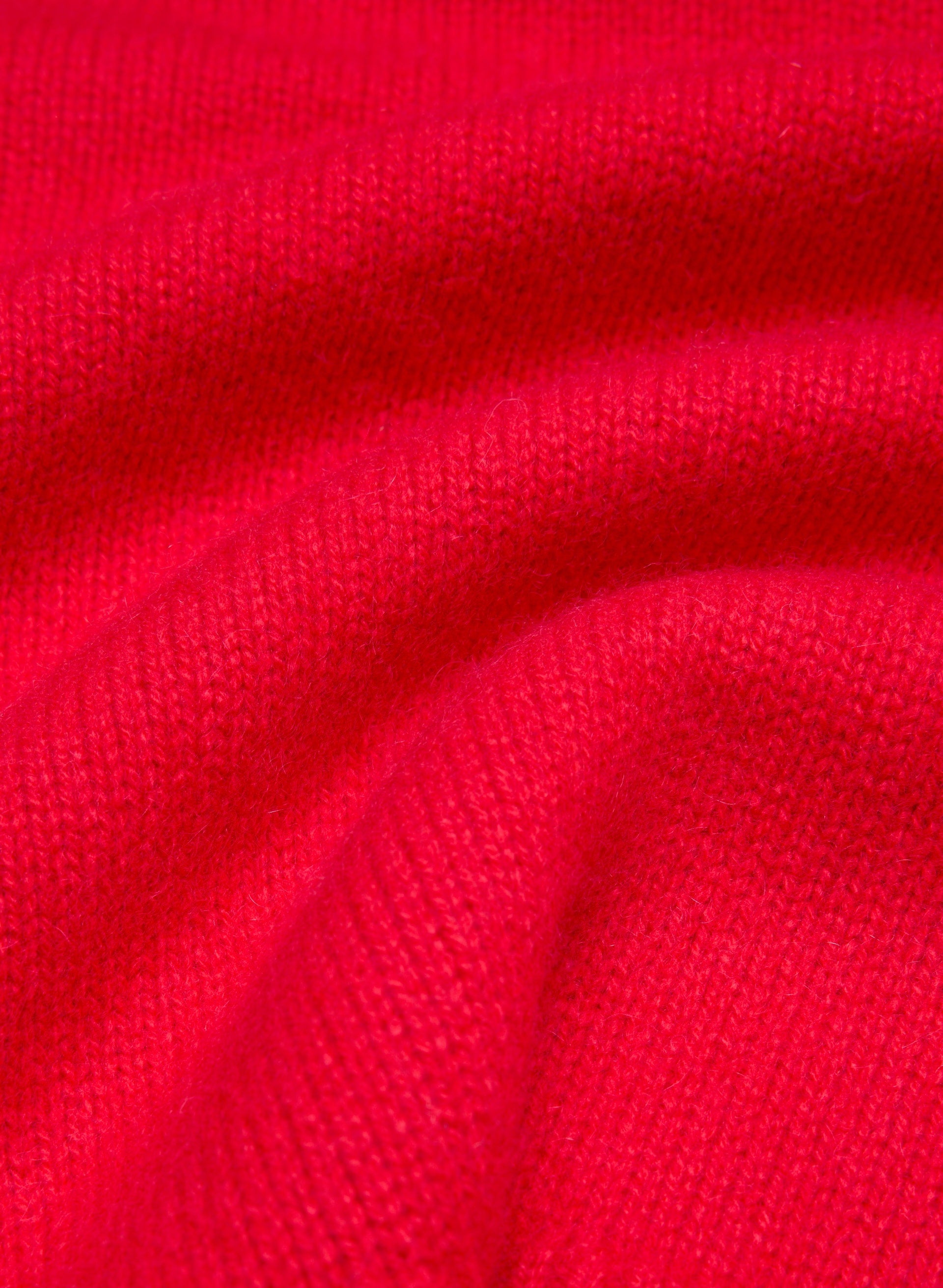 Plush Cashmere Compile Sweater - FLASHING RED