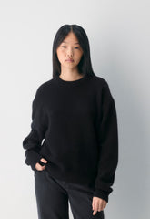 Essential Cashmere Relic Sweater - BLACK