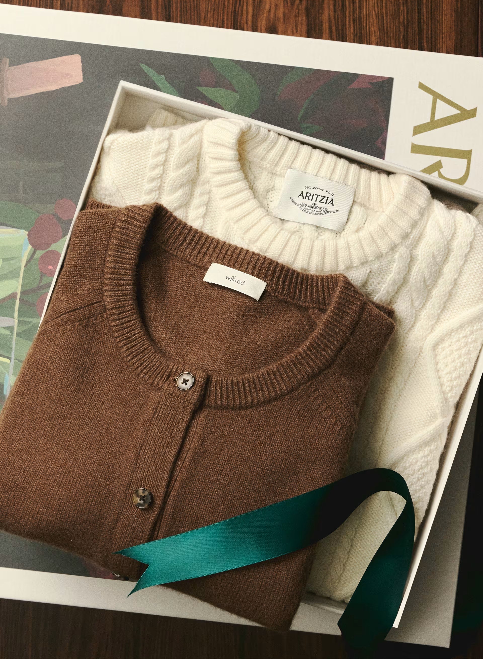 Essential Wool Cashmere London Cardigan - CHOCOLATIER BROWN
