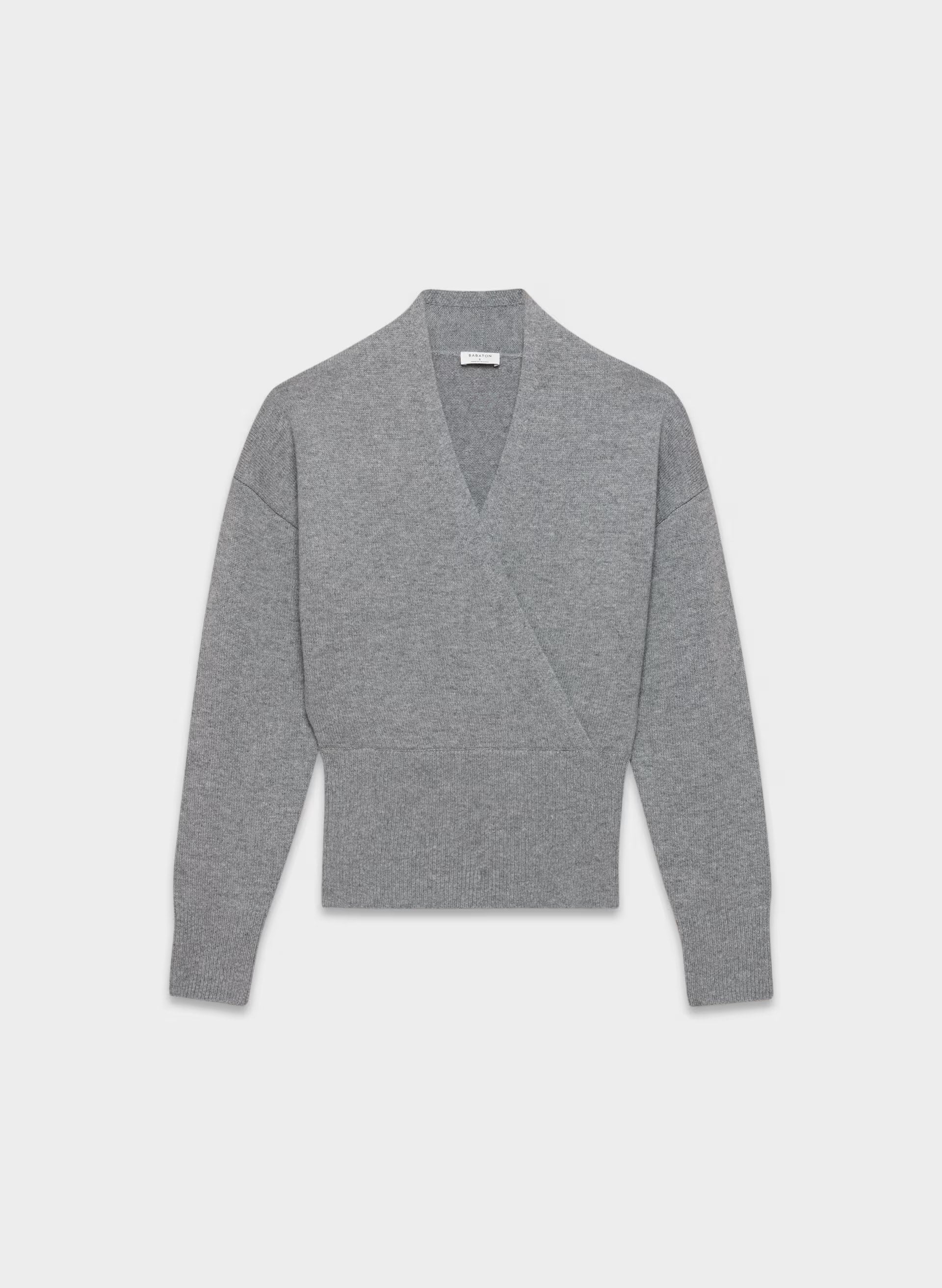 Atticus Merino Wool Sweater - HEATHER DARK GREY