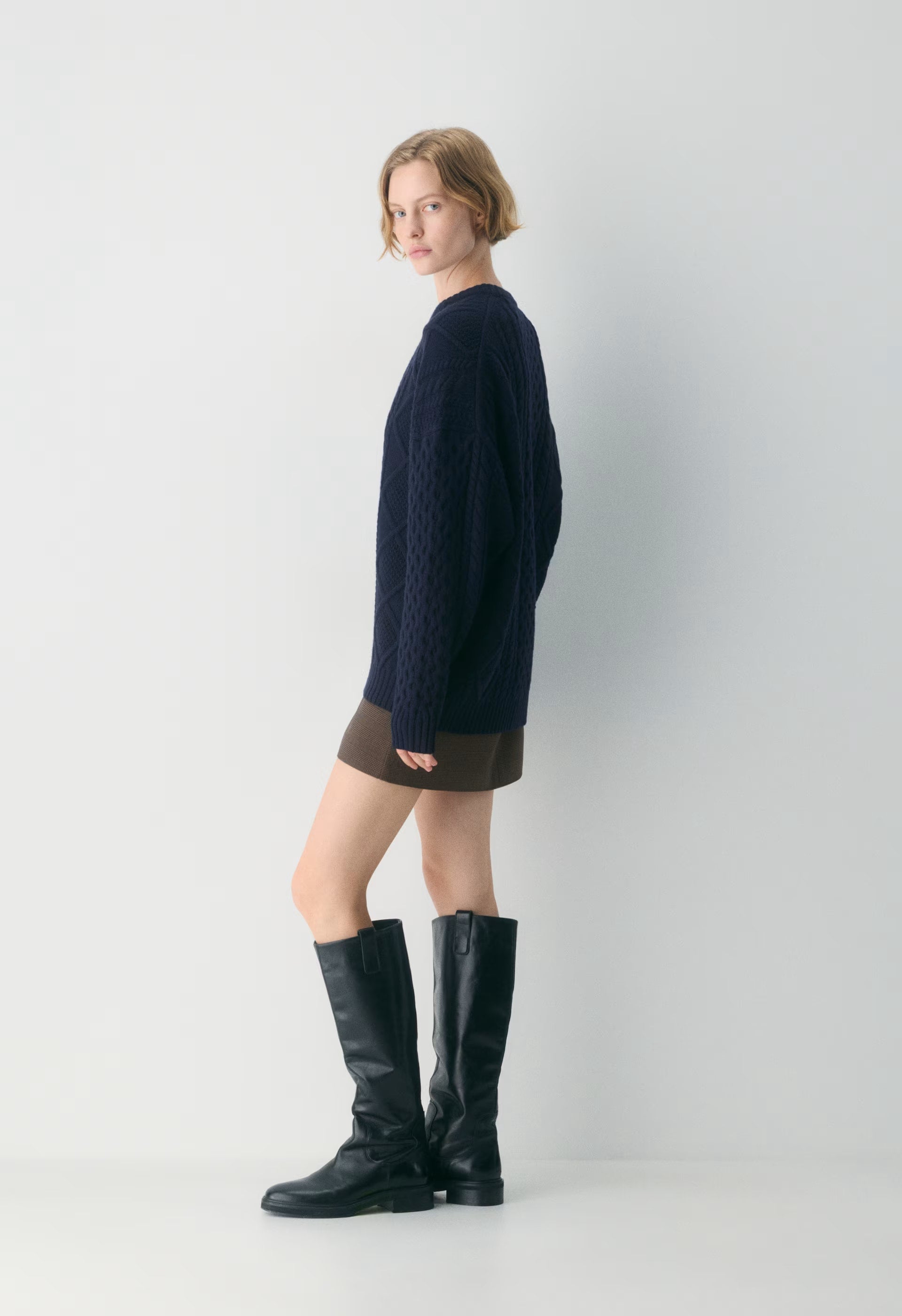 Heritage Knit Merino Wool Crew Sweater - ADMIRAL