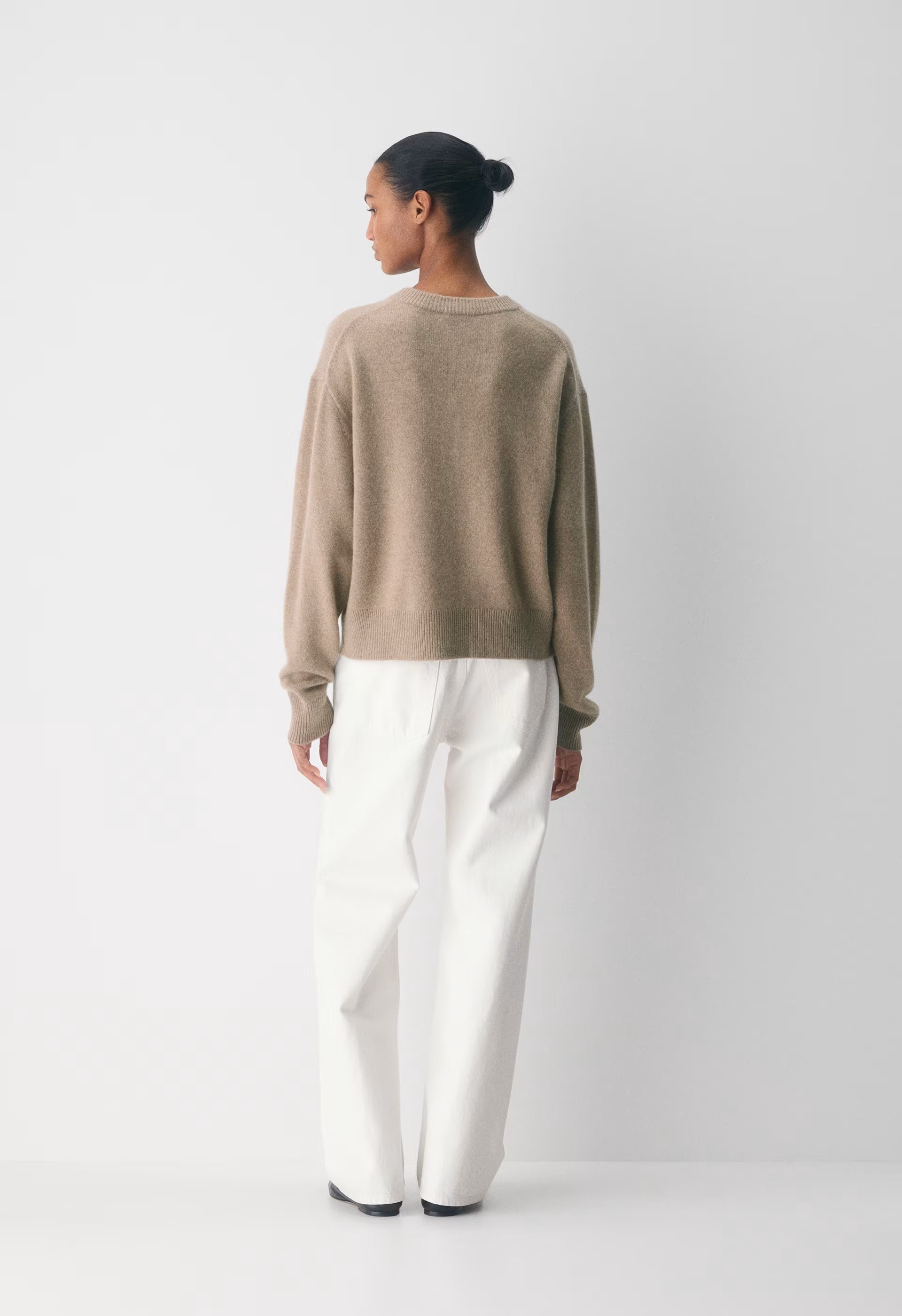 Essential Cashmere Acclaim Cardigan - HEATHER NOMAD TAUPE