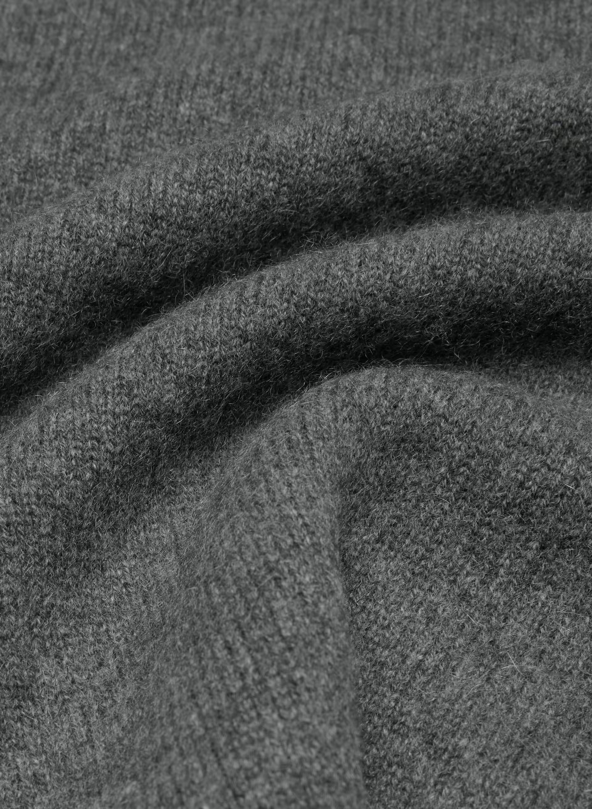 Essential Cashmere Nouveau Sweater - HEATHER CHARCOAL