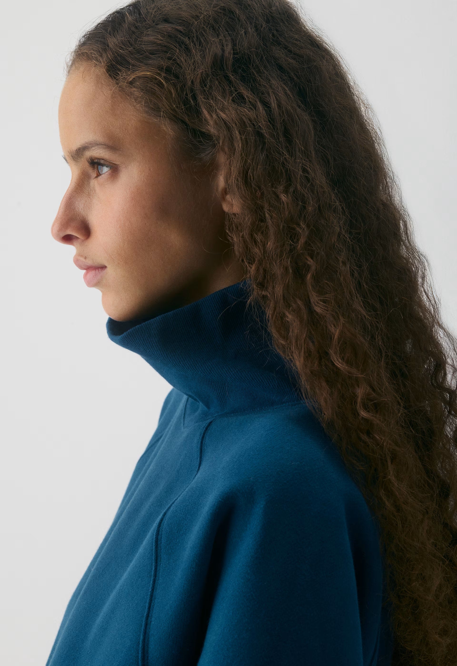 Cozy Sweatfleece Mega Raglan™ Funnel Neck - NOCTURNAL BLUE