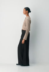 Notable Cardigan - Wonder Yarn - LT BIRCH/ CHCLTR BRN