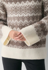 Harlow Sweater - VNTG WT/ HTH STN GR