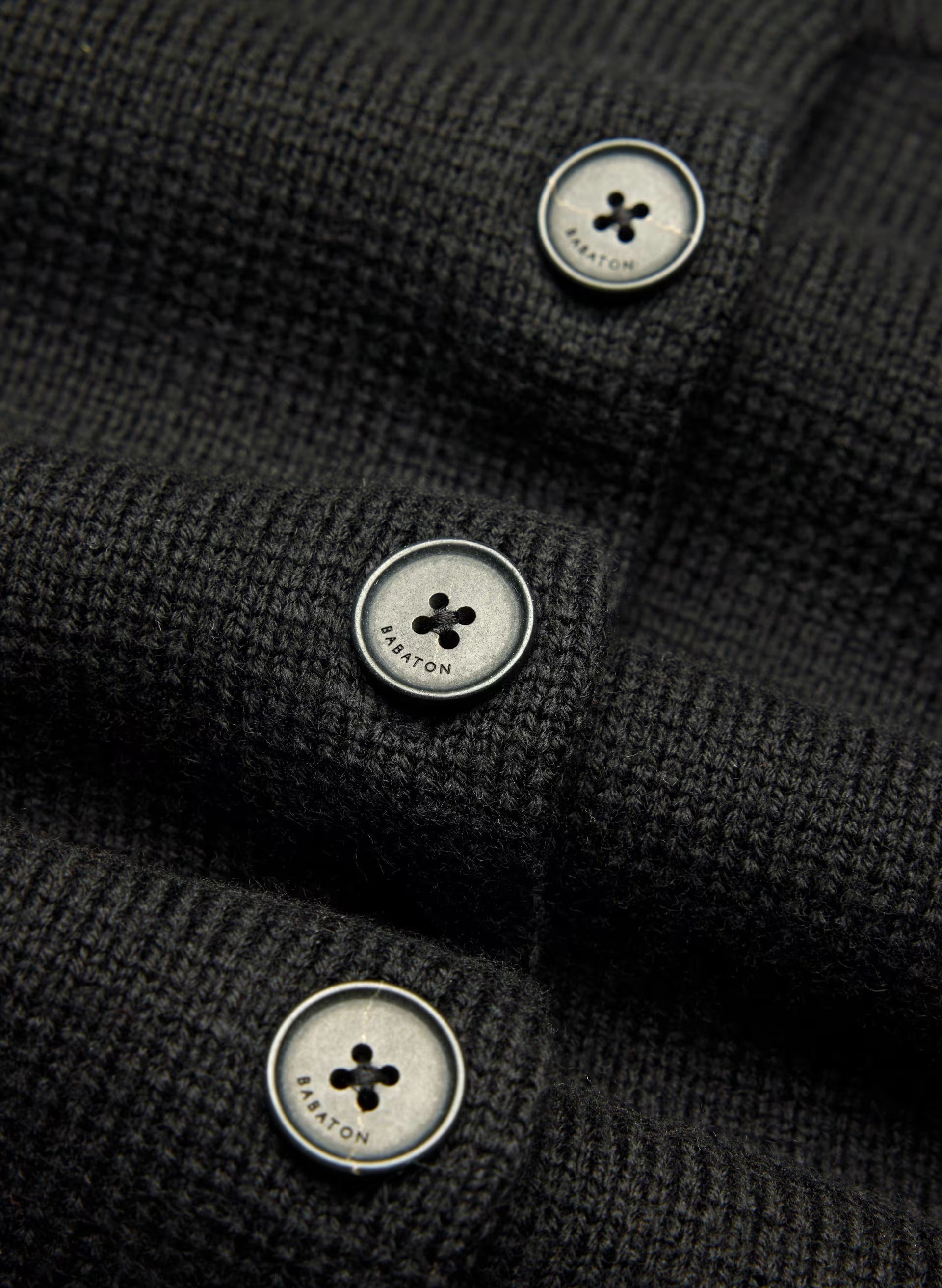 Meraki Merino Wool Cardigan - BLACK