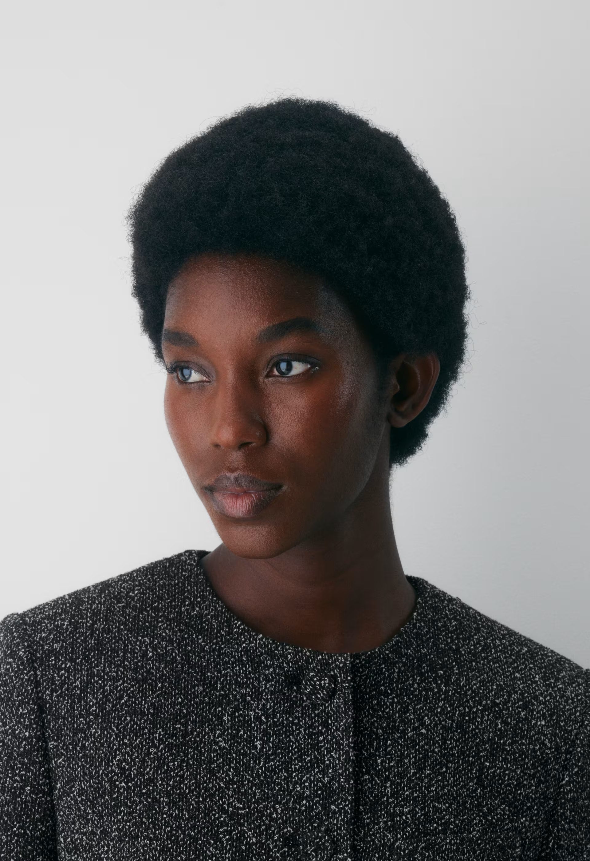 Acquire Jacket - Tweed - BLACK/WHITE