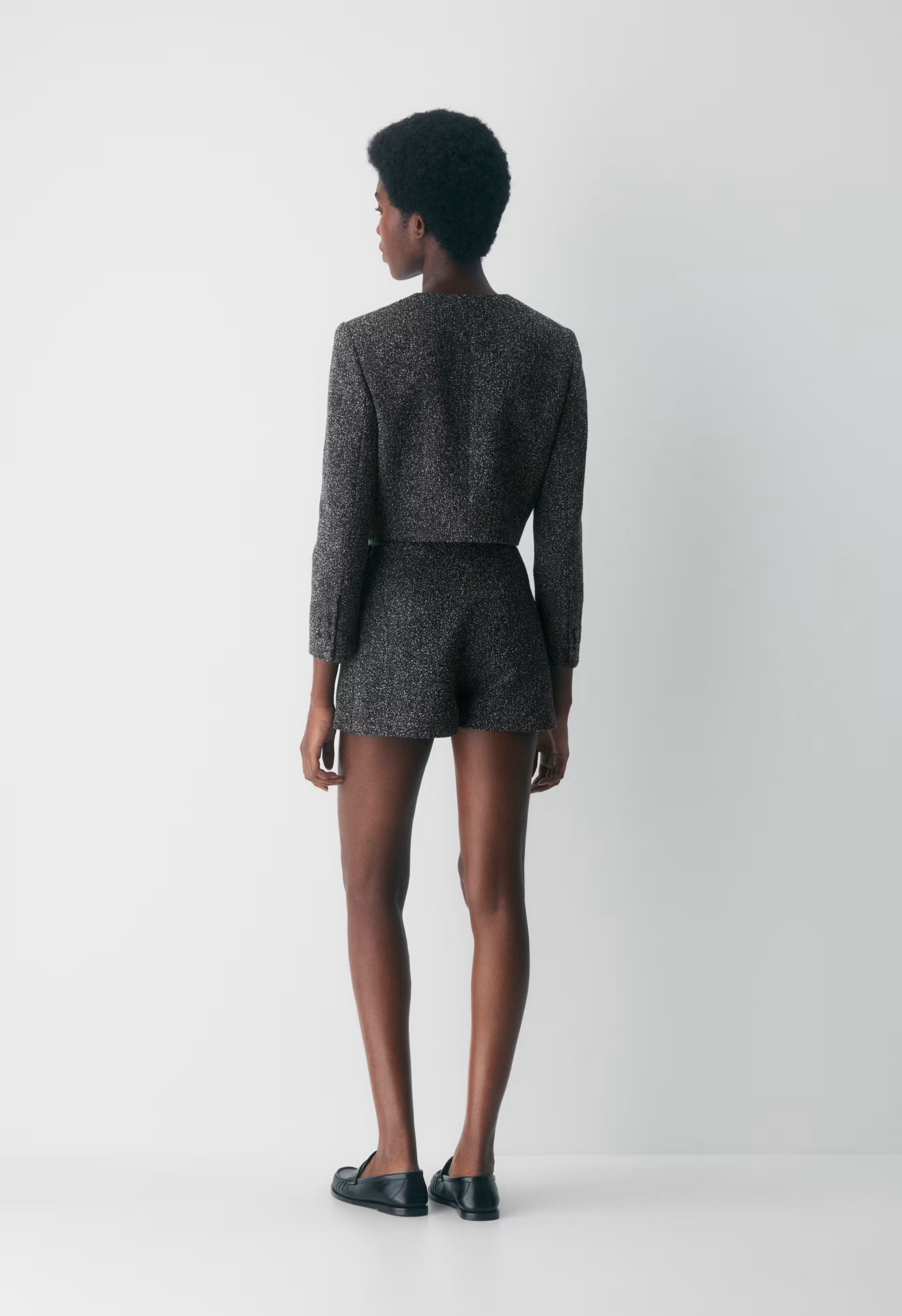 Acquire Jacket - Tweed - BLACK/WHITE