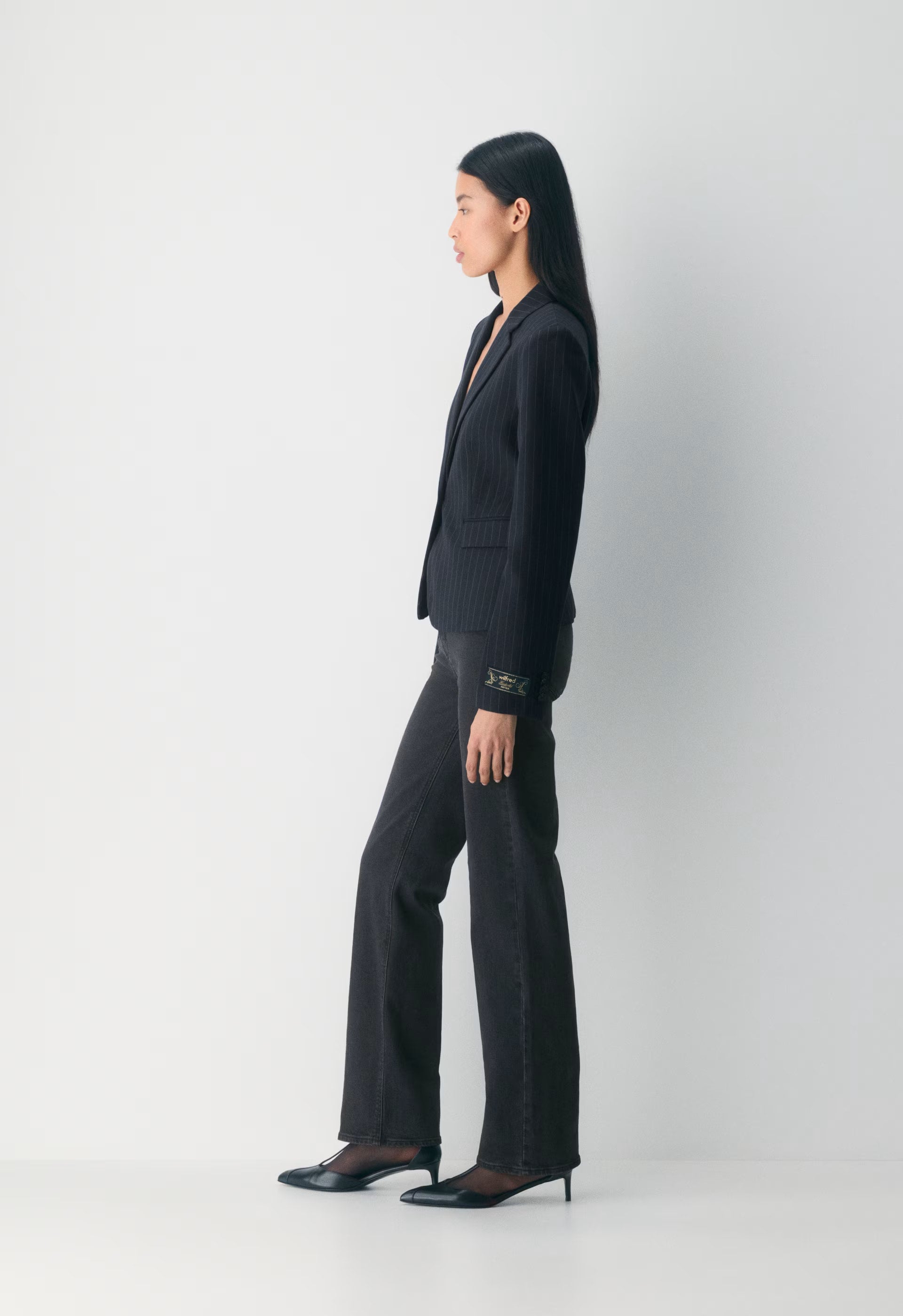 Etiquette Blazer - BLK STRP DK NT NVY/GRY