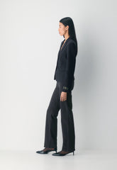 Etiquette Blazer - BLK STRP DK NT NVY/GRY