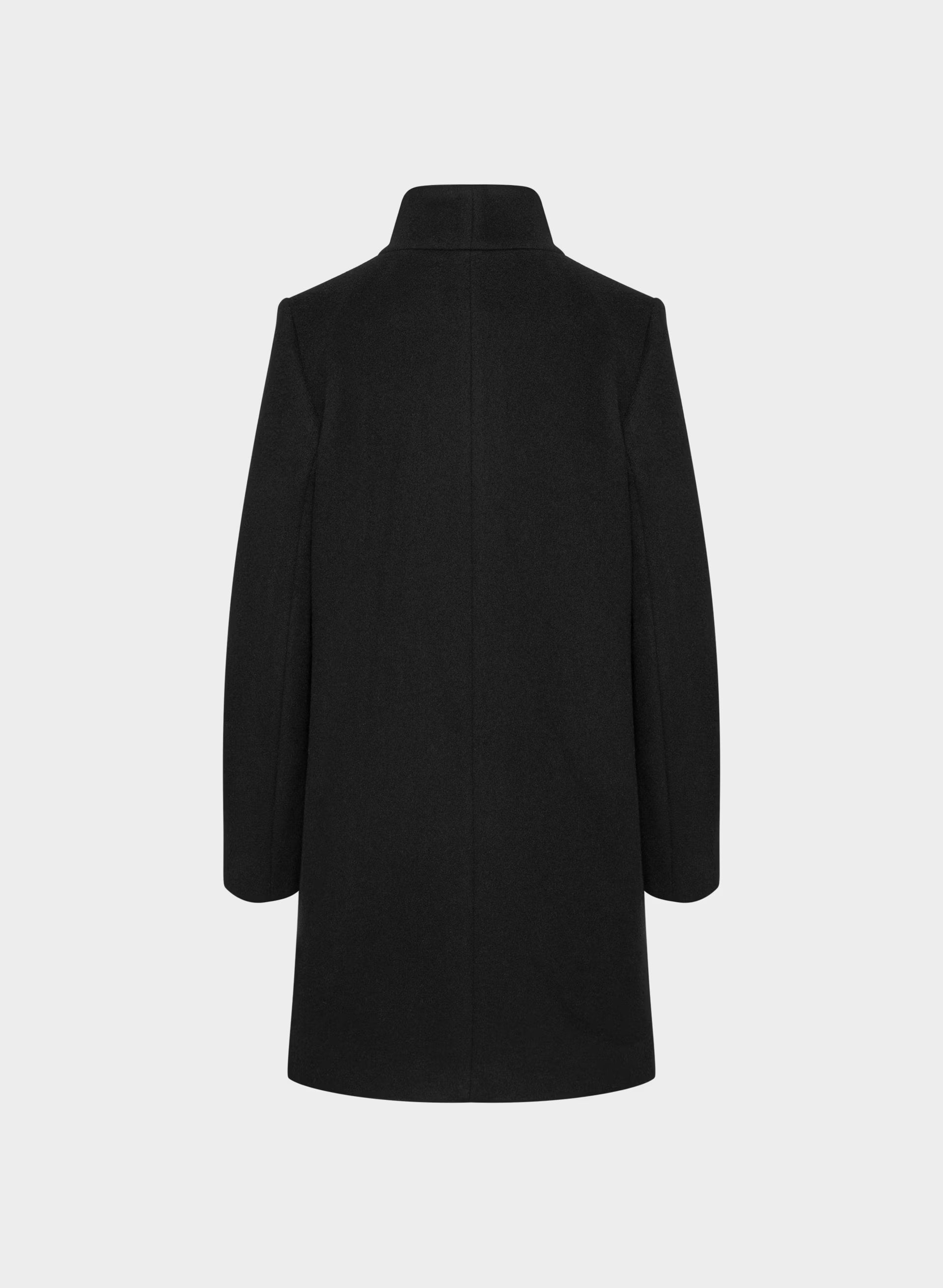 The Cocoon Coat New - Wool Cashmere - BLACK
