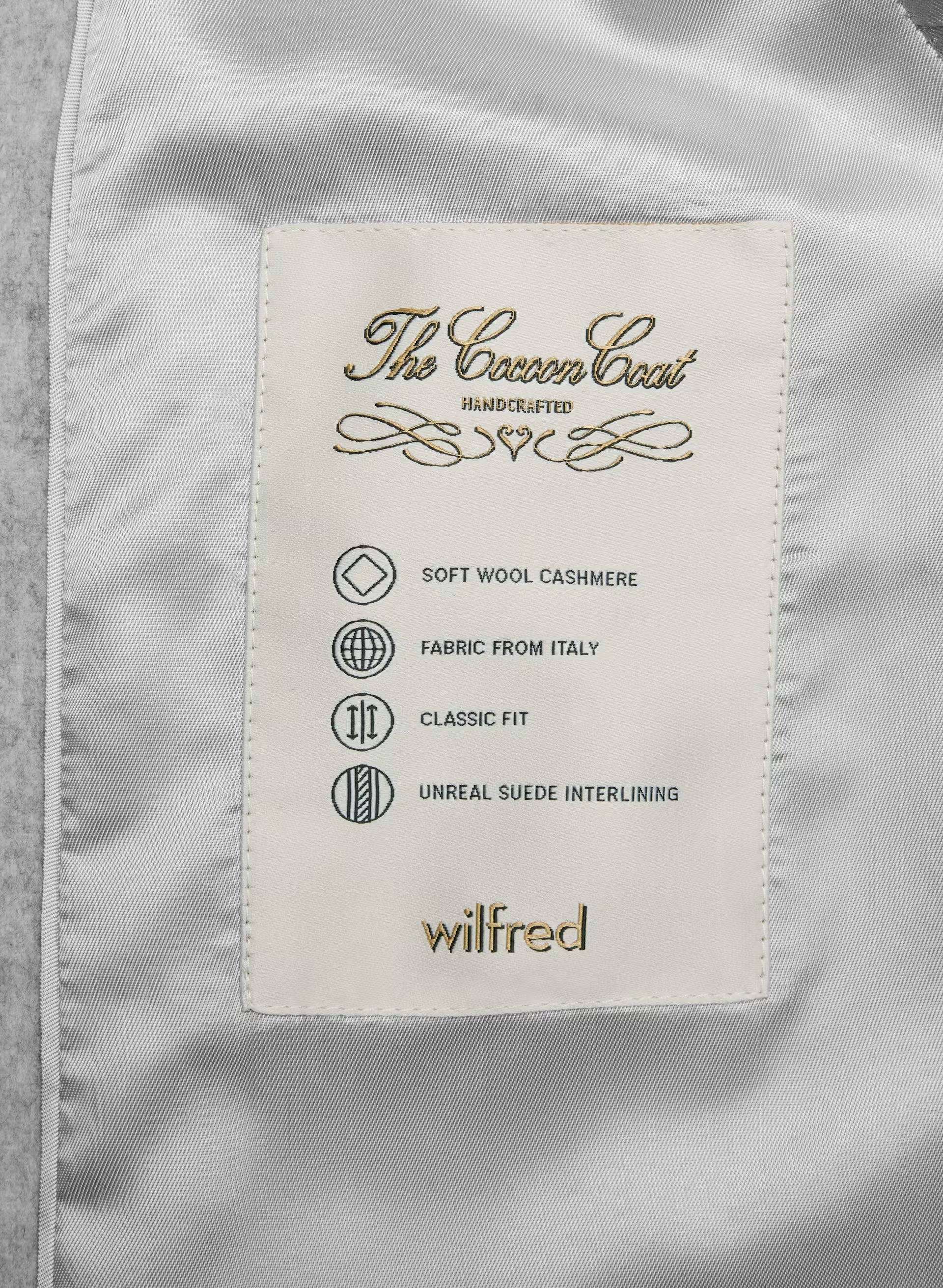 The Cocoon Coat New - Wool Cashmere - HEATHER LIGHT GREY