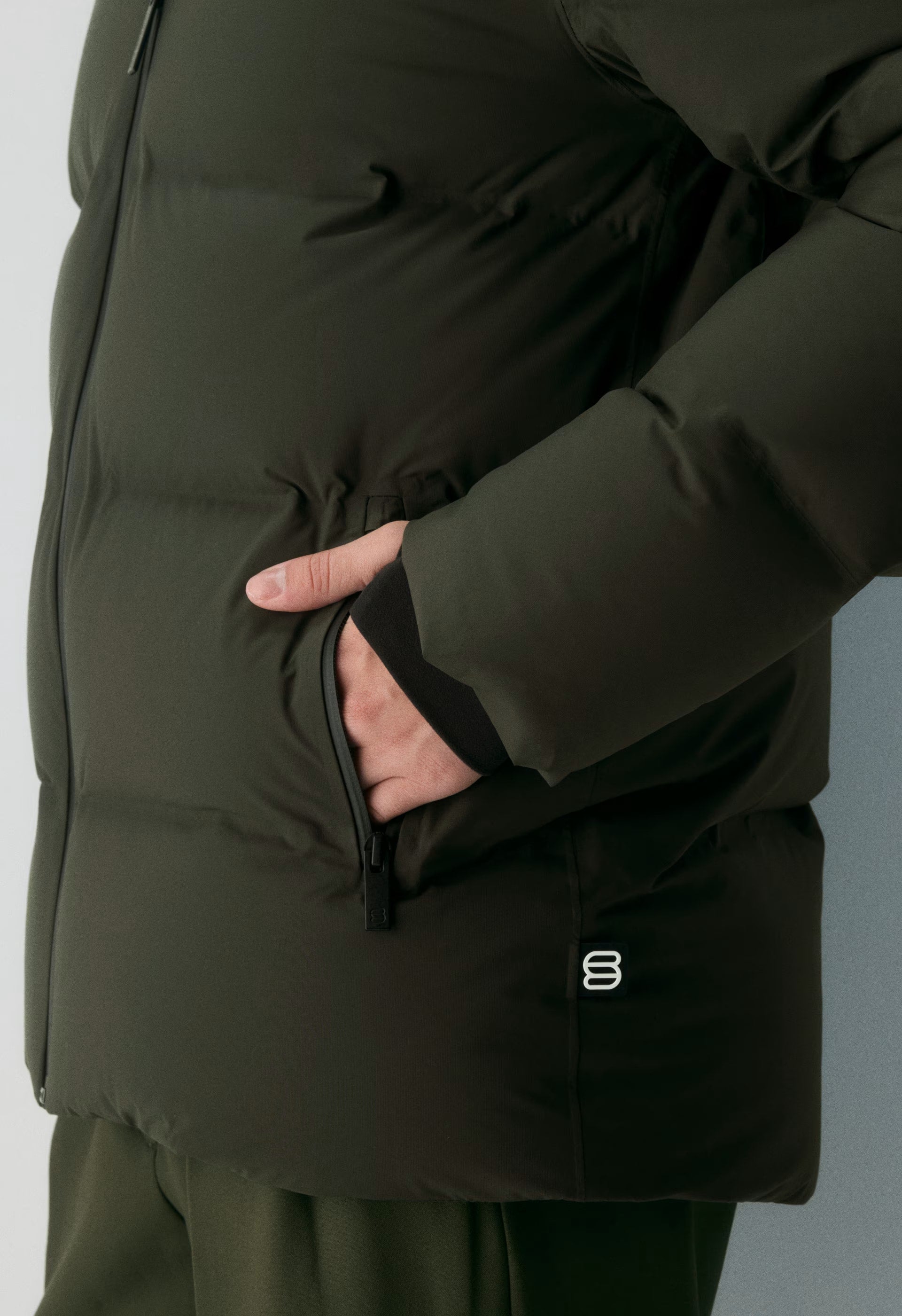 The Super Puff₂O™ - Rainstop™ - FLINT GREEN