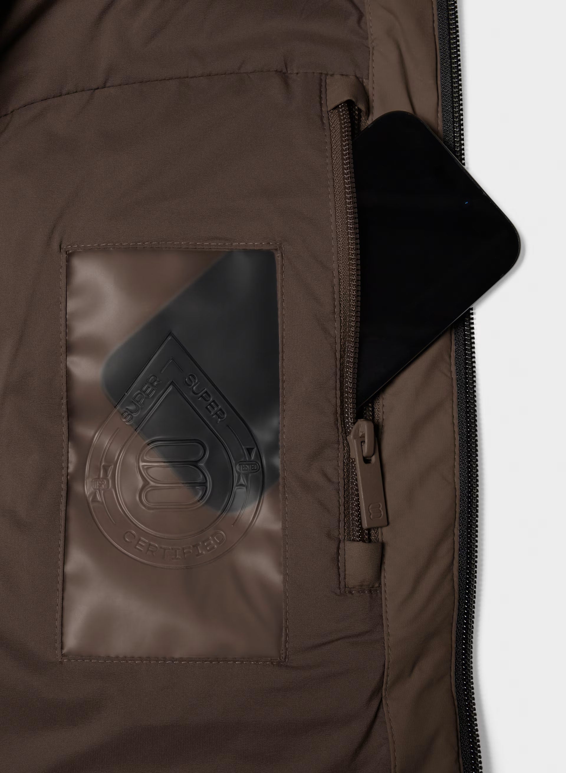 The Super Puff₂O™ Shorty - Rainstop™ - RICH MOCHA BROWN