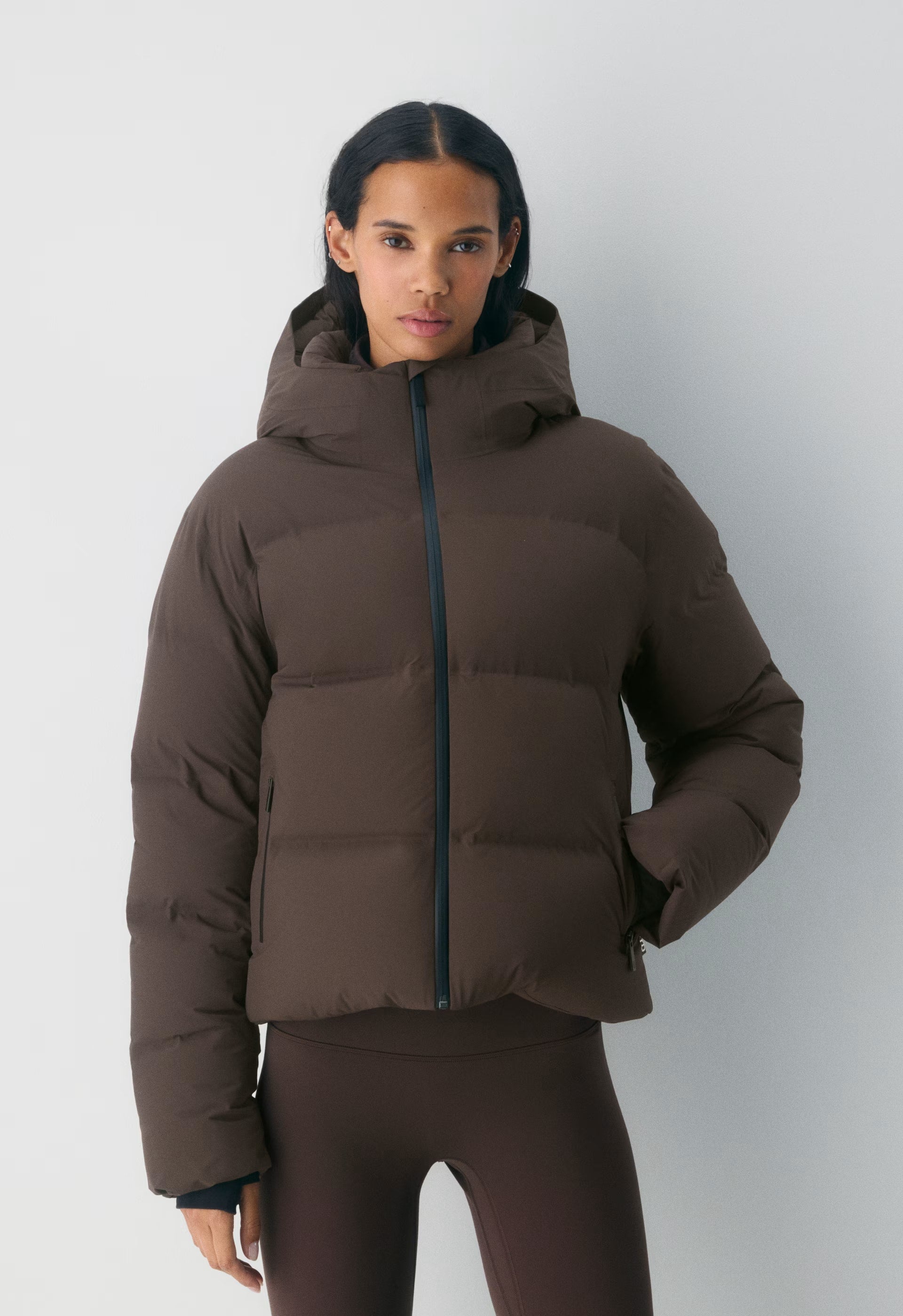 The Super Puff₂O™ Shorty - Rainstop™ - RICH MOCHA BROWN
