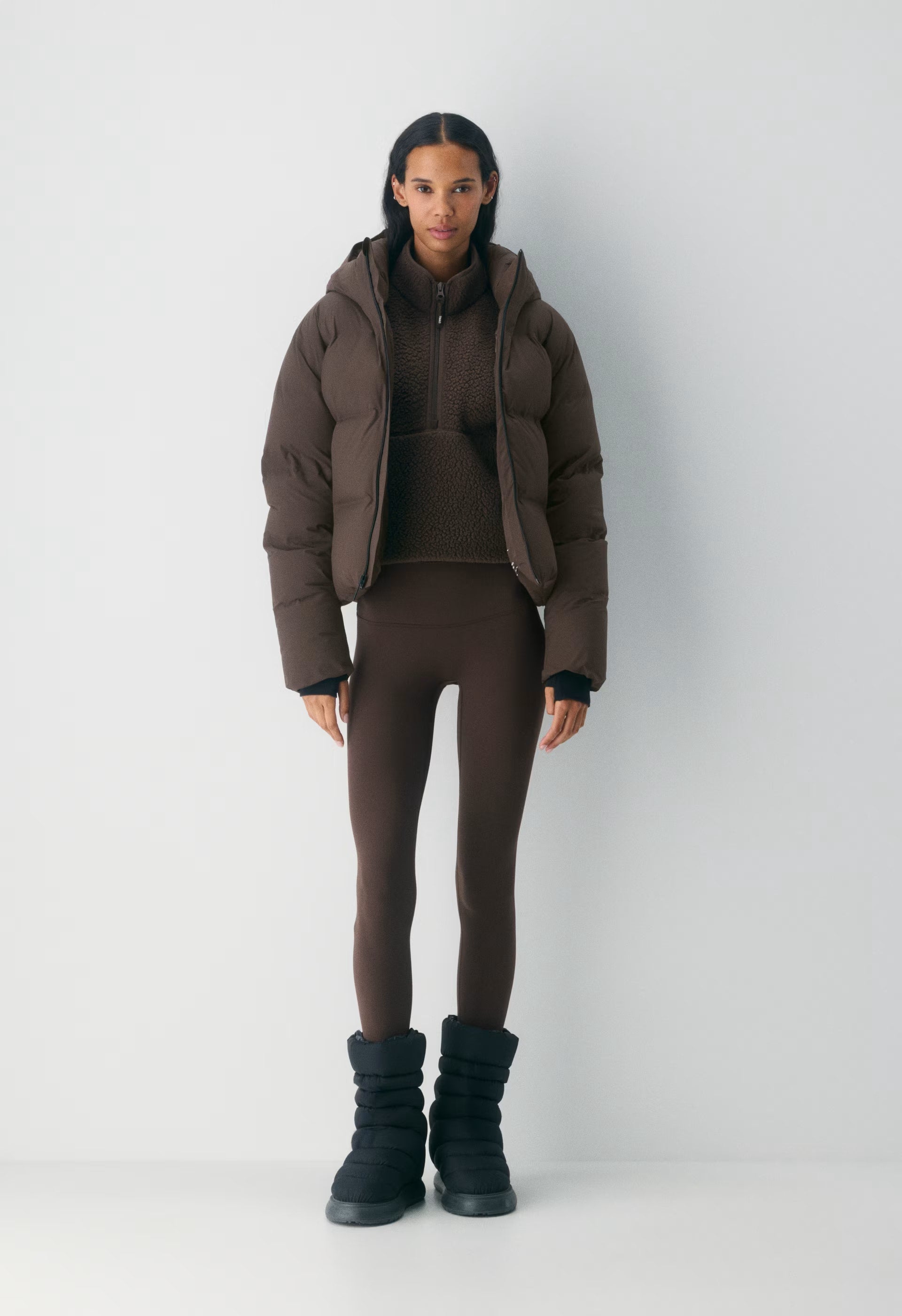 The Super Puff₂O™ Shorty - Rainstop™ - RICH MOCHA BROWN