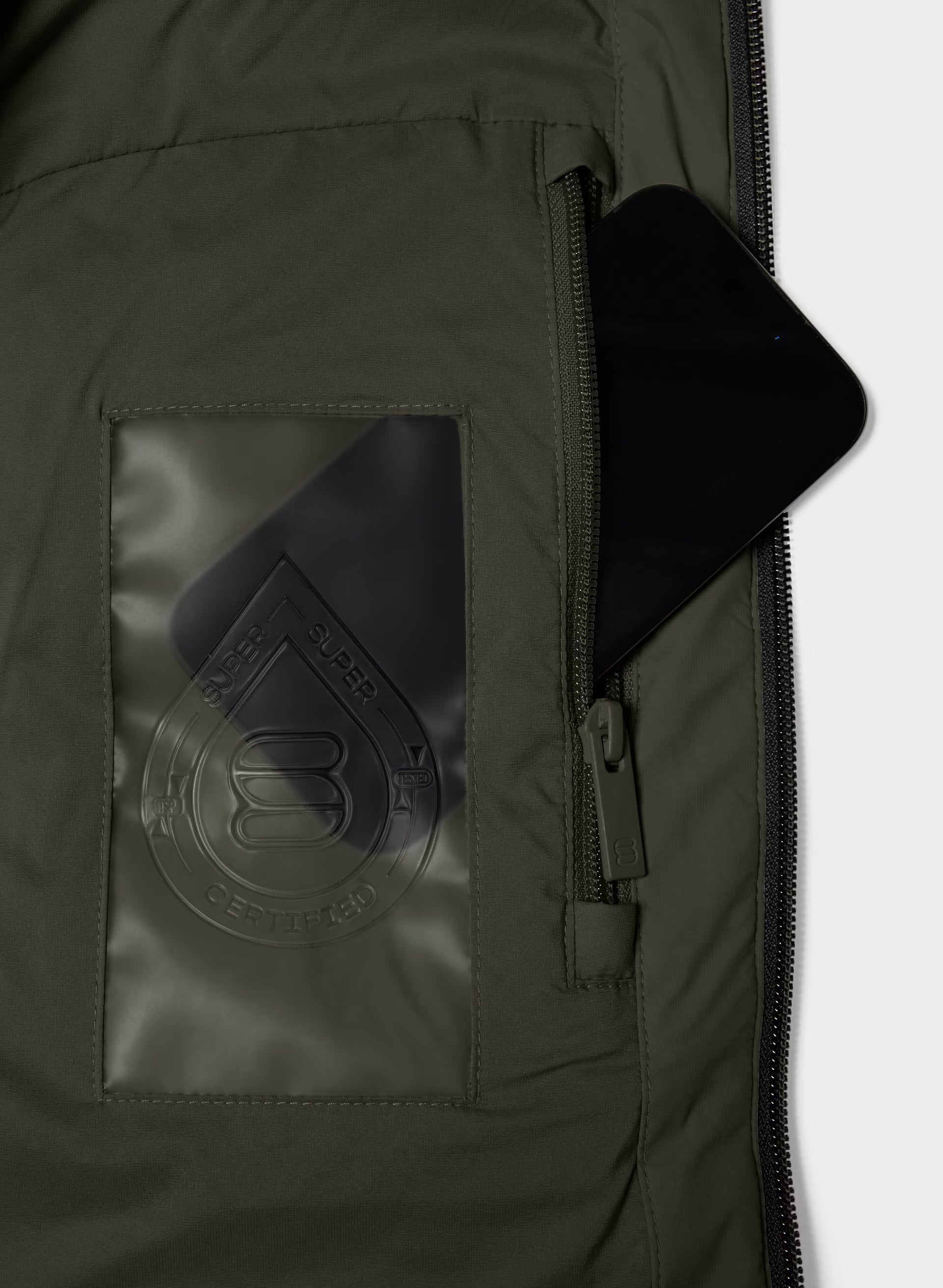 The Super Puff₂O™ Shorty - Rainstop™ - FLINT GREEN