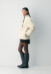 June Coat - BIRCH/BLACK