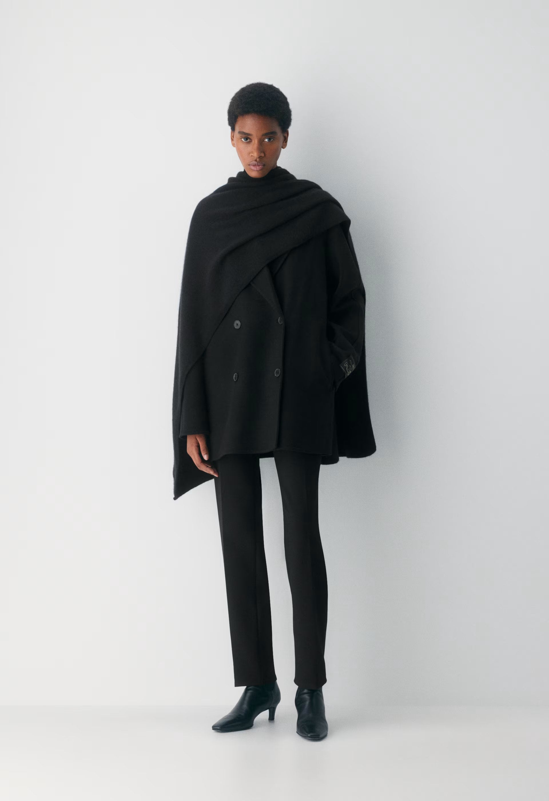 The Mezzanine Double-Faced Coat - Luxe (Re)Wool - HEATHER CARRARA GREY