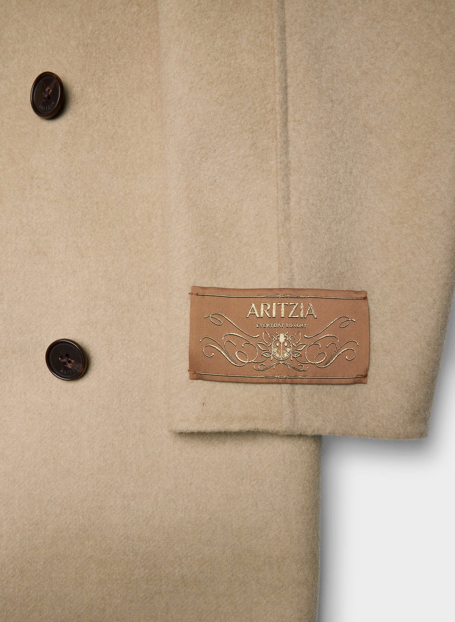 The Mezzanine Double-Faced Coat - Luxe (Re)Wool - GOLD CAMEL