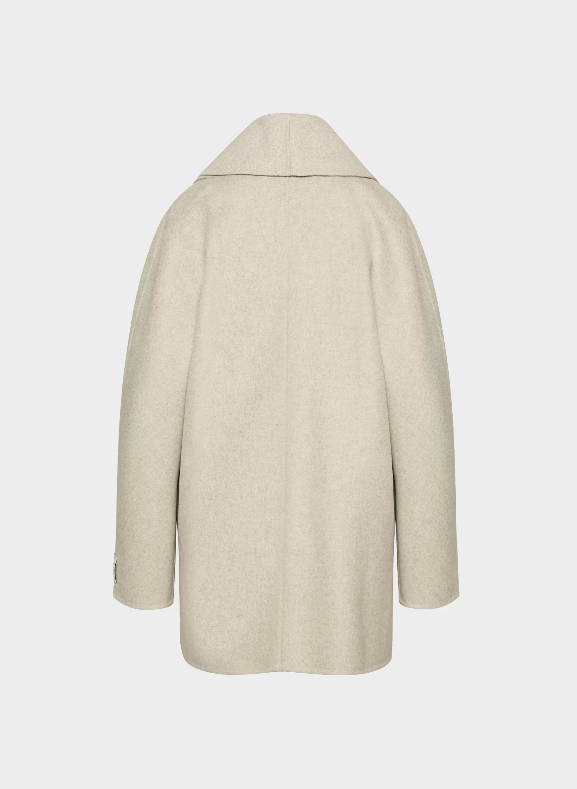 The Mezzanine Double-Faced Coat - Luxe (Re)Wool - HEATHER MATTE PEARL
