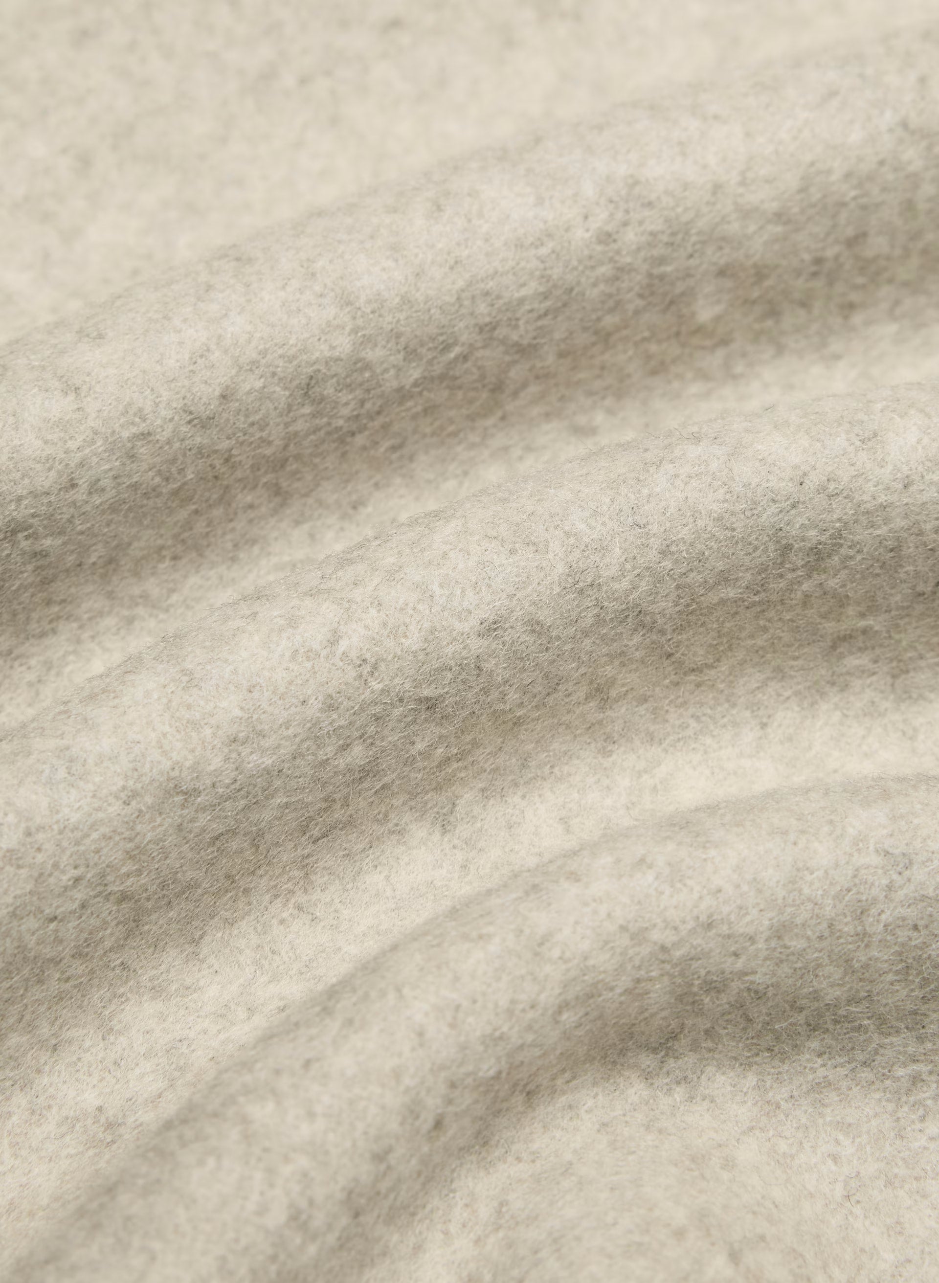 The Mezzanine Double-Faced Coat - Luxe (Re)Wool - HEATHER MATTE PEARL