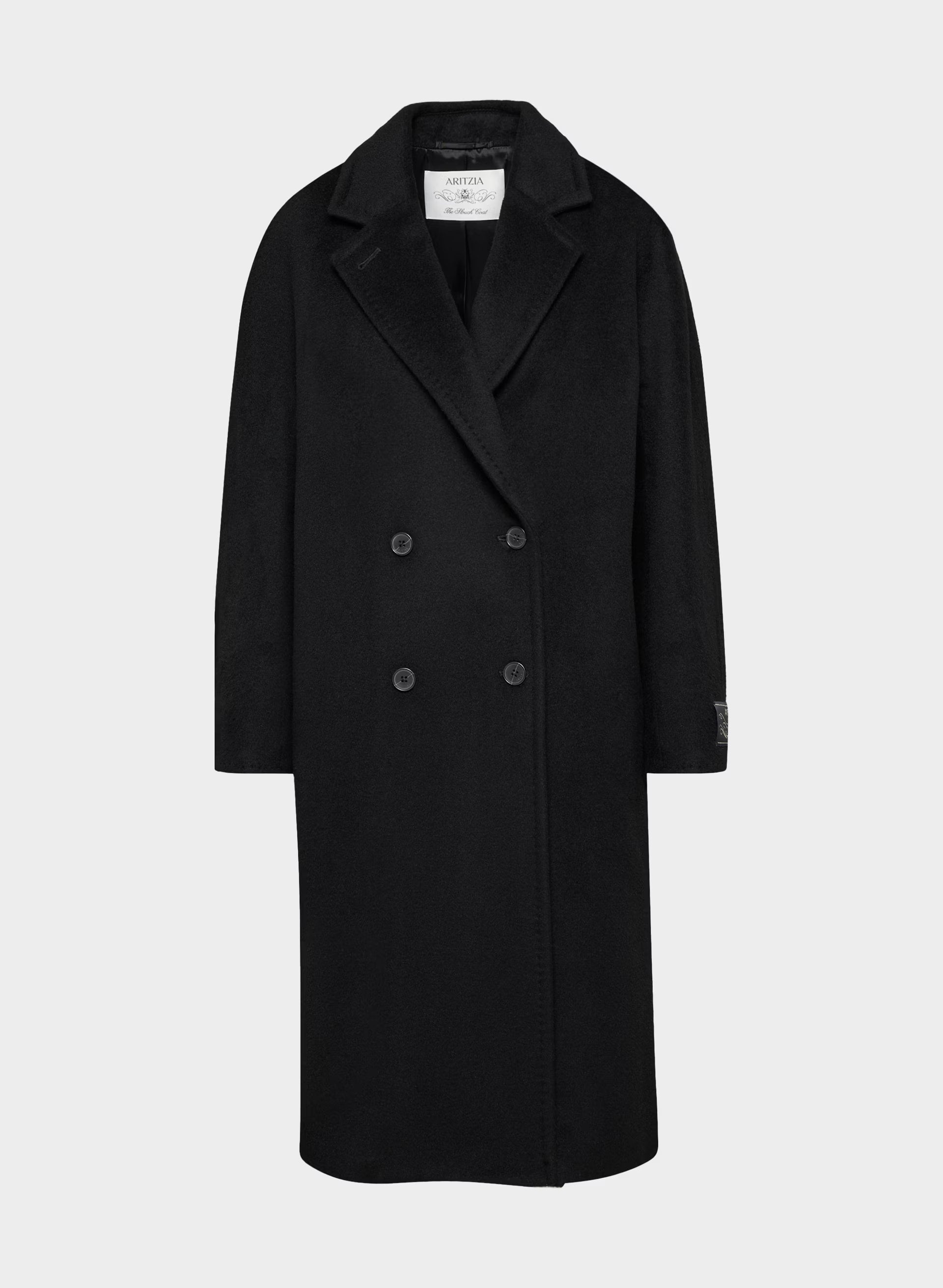 The Slouch™ Coat - (Re)Camel Wool - BLACK