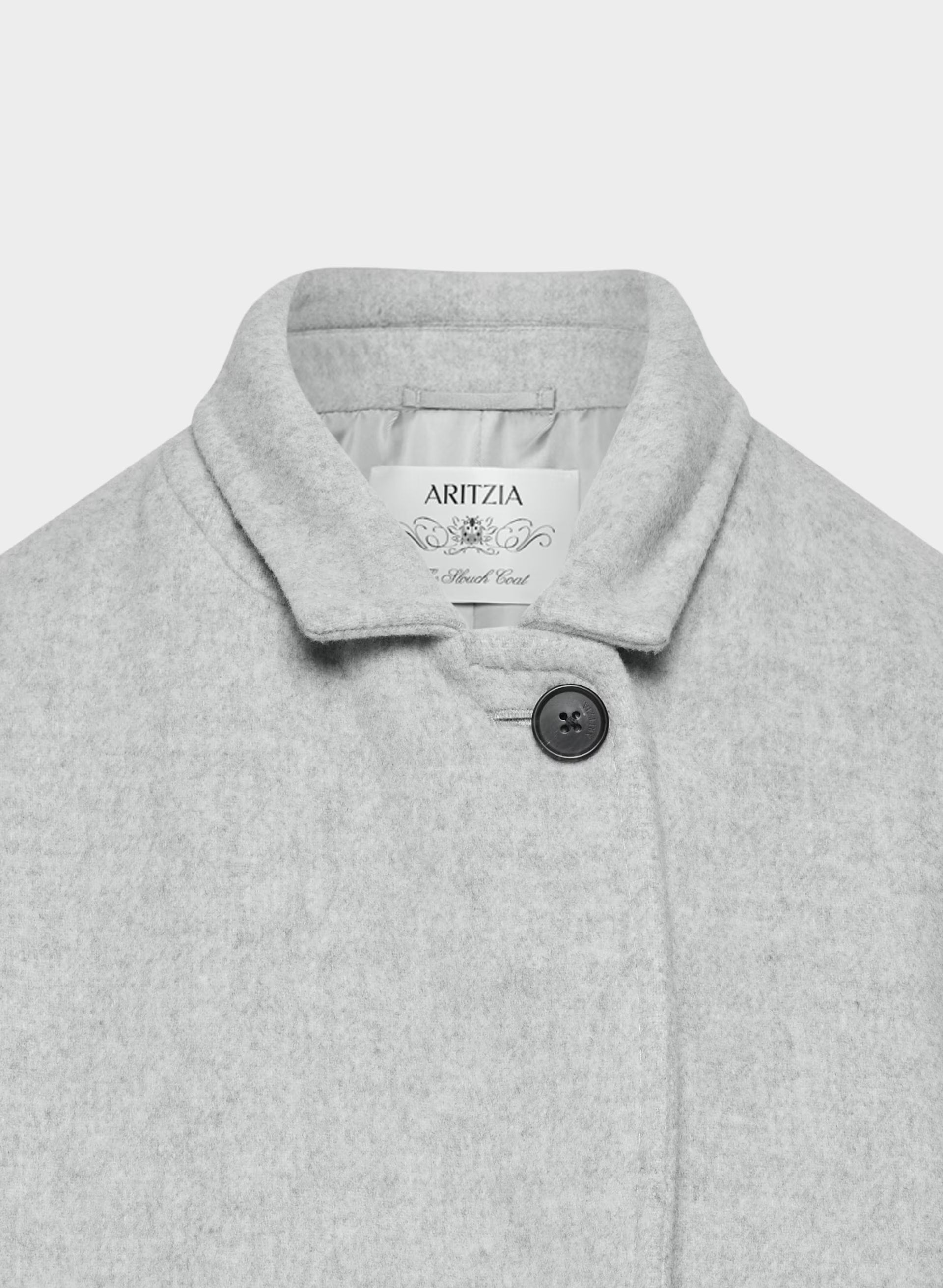 The Slouch™ Coat - Soft Wool Cashmere - HEATHER LIGHT GREY