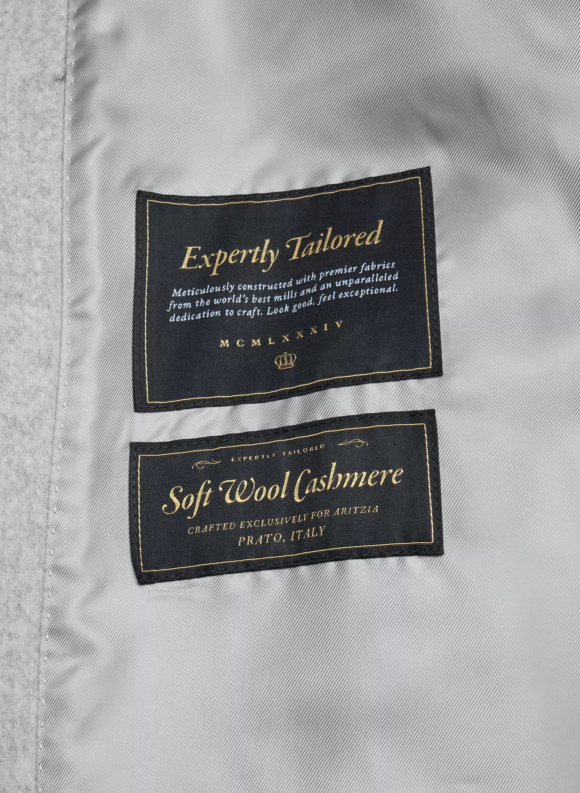 The Slouch™ Coat - Soft Wool Cashmere - HEATHER LIGHT GREY