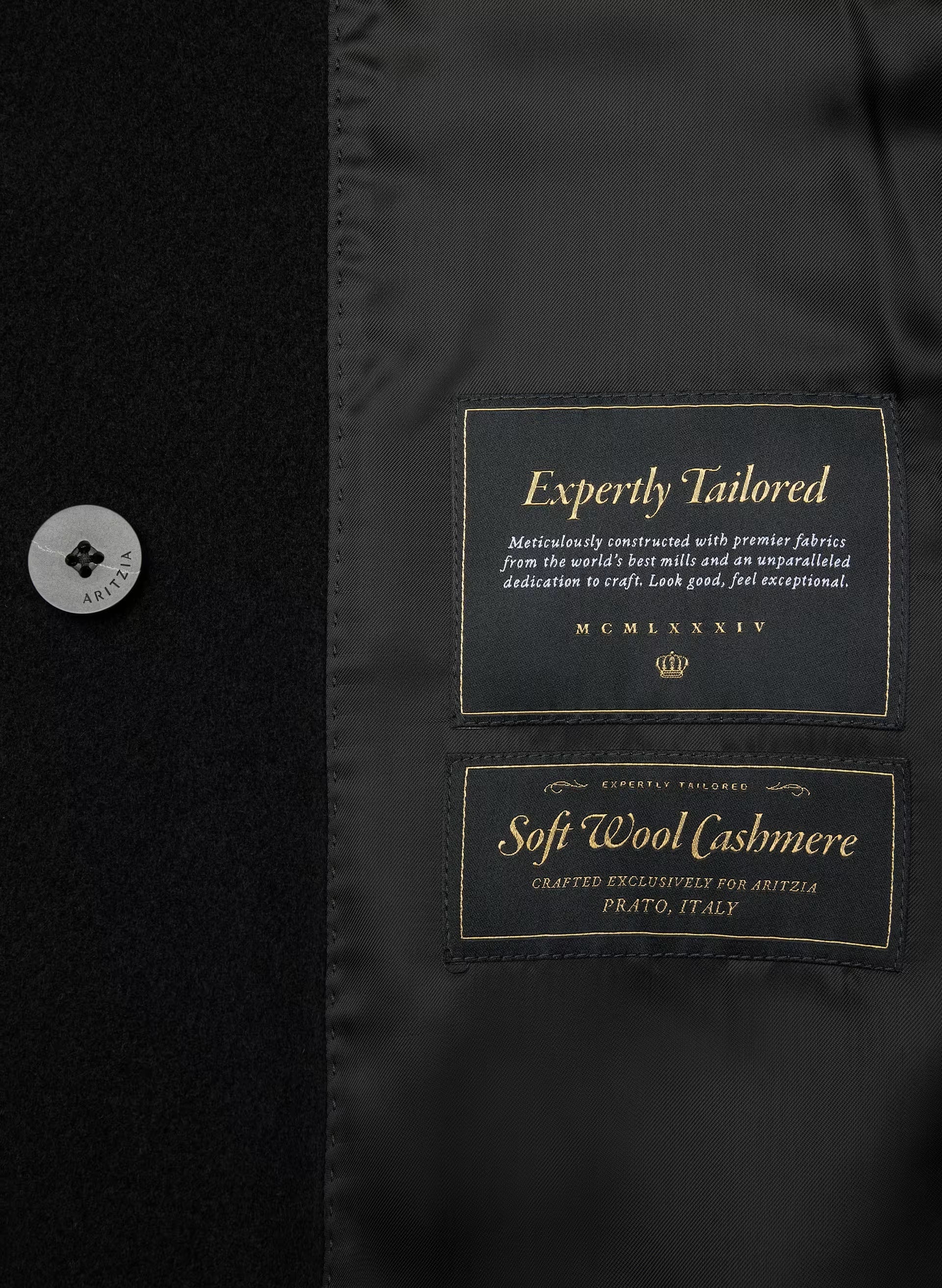 The Slouch™ Coat - Soft Wool Cashmere - BLACK