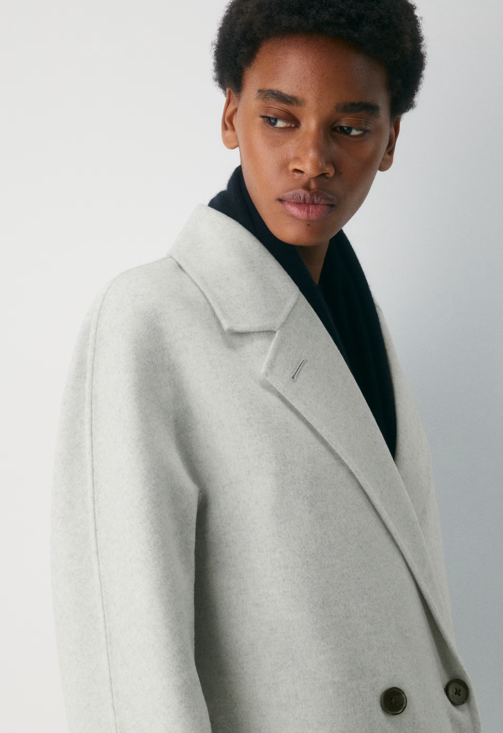 The Slouch™ Double-Faced Coat - Luxe (Re)Wool - HEATHER CARRARA GREY