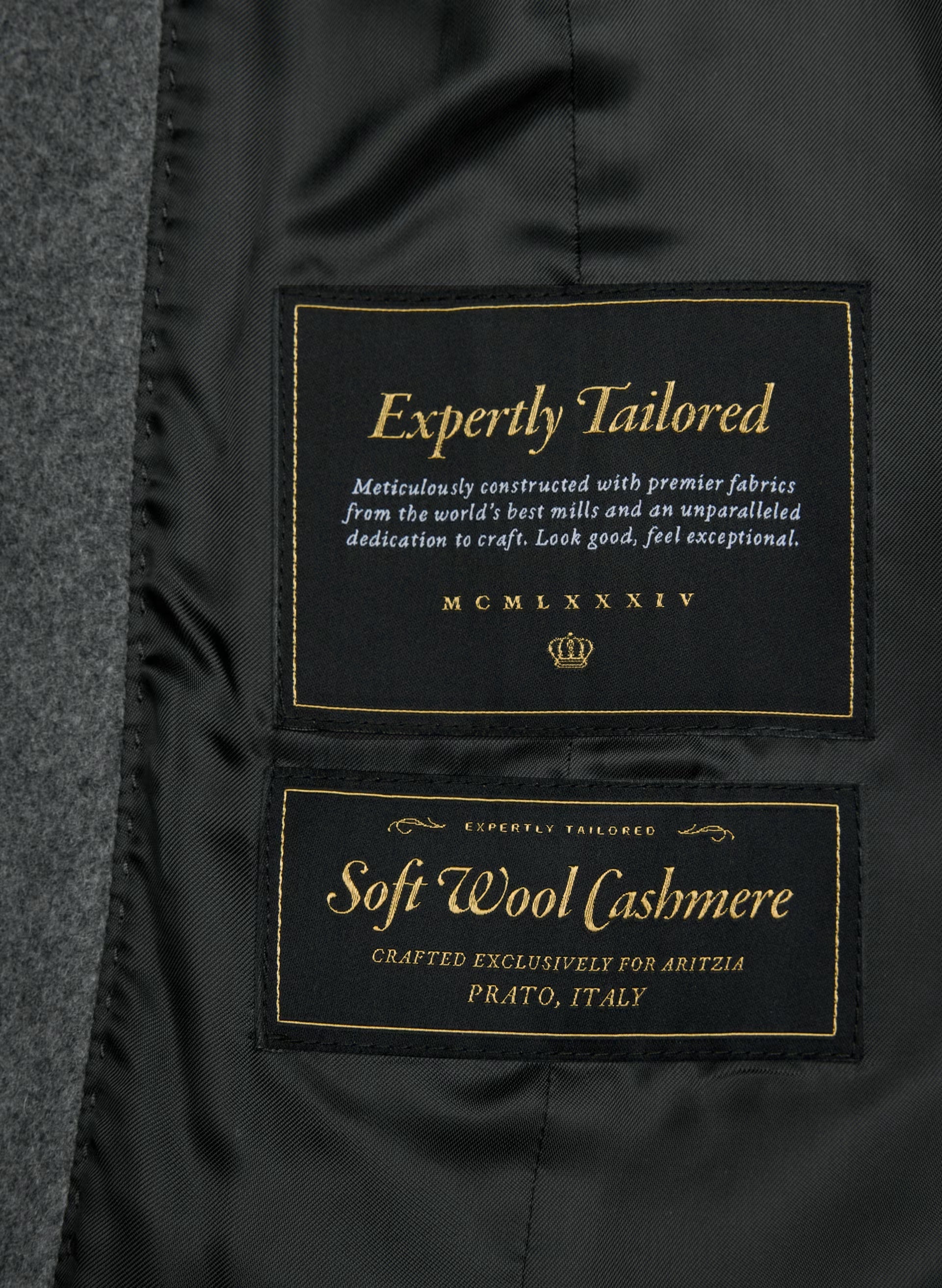 The Connor Coat - Soft Wool Cashmere - HEATHER CHARCOAL
