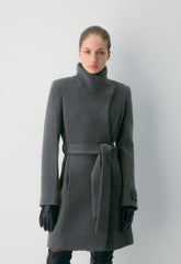 The Connor Coat - Soft Wool Cashmere - HEATHER CHARCOAL