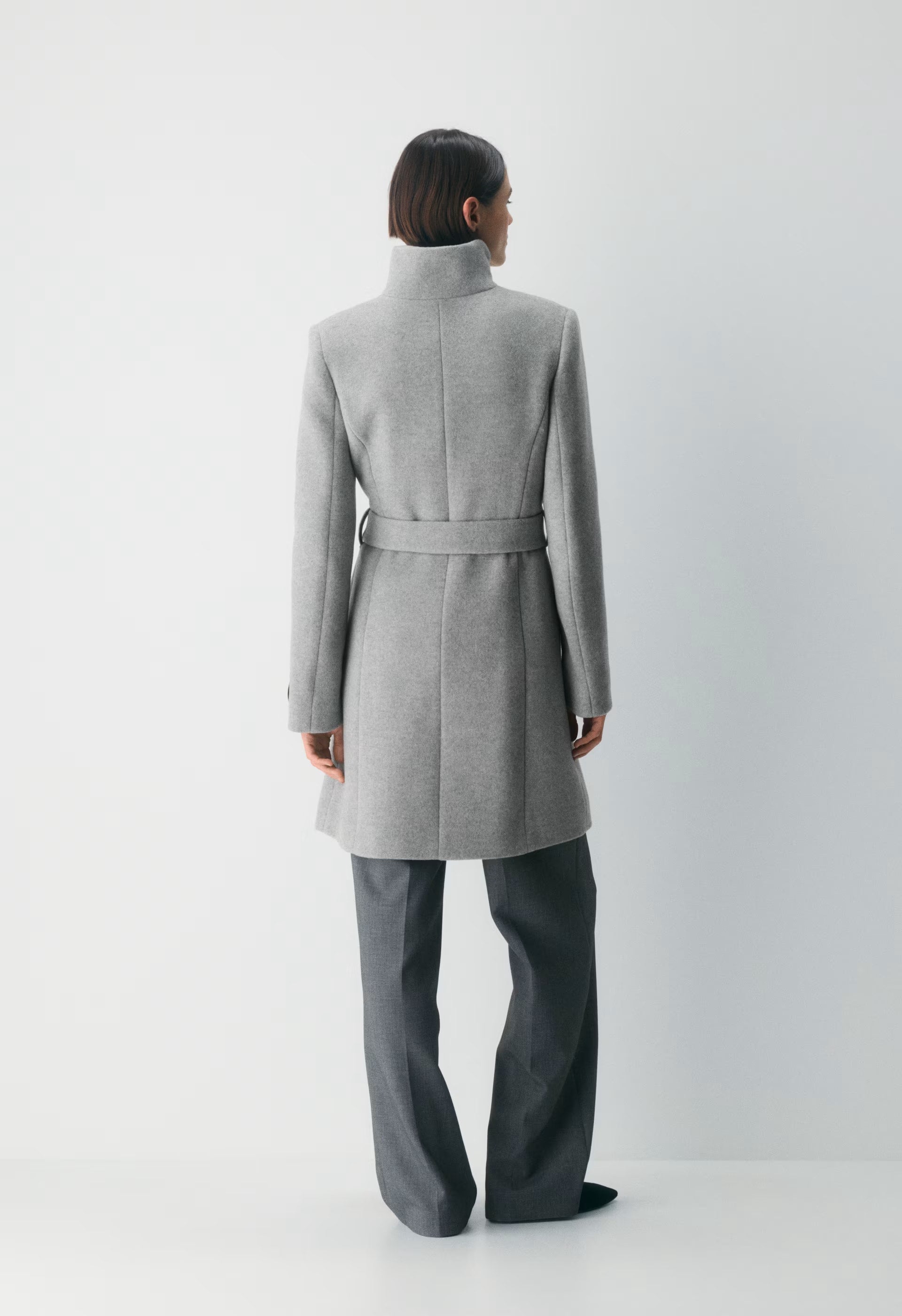 The Connor Coat - Soft Wool Cashmere - HEATHER LIGHT GREY
