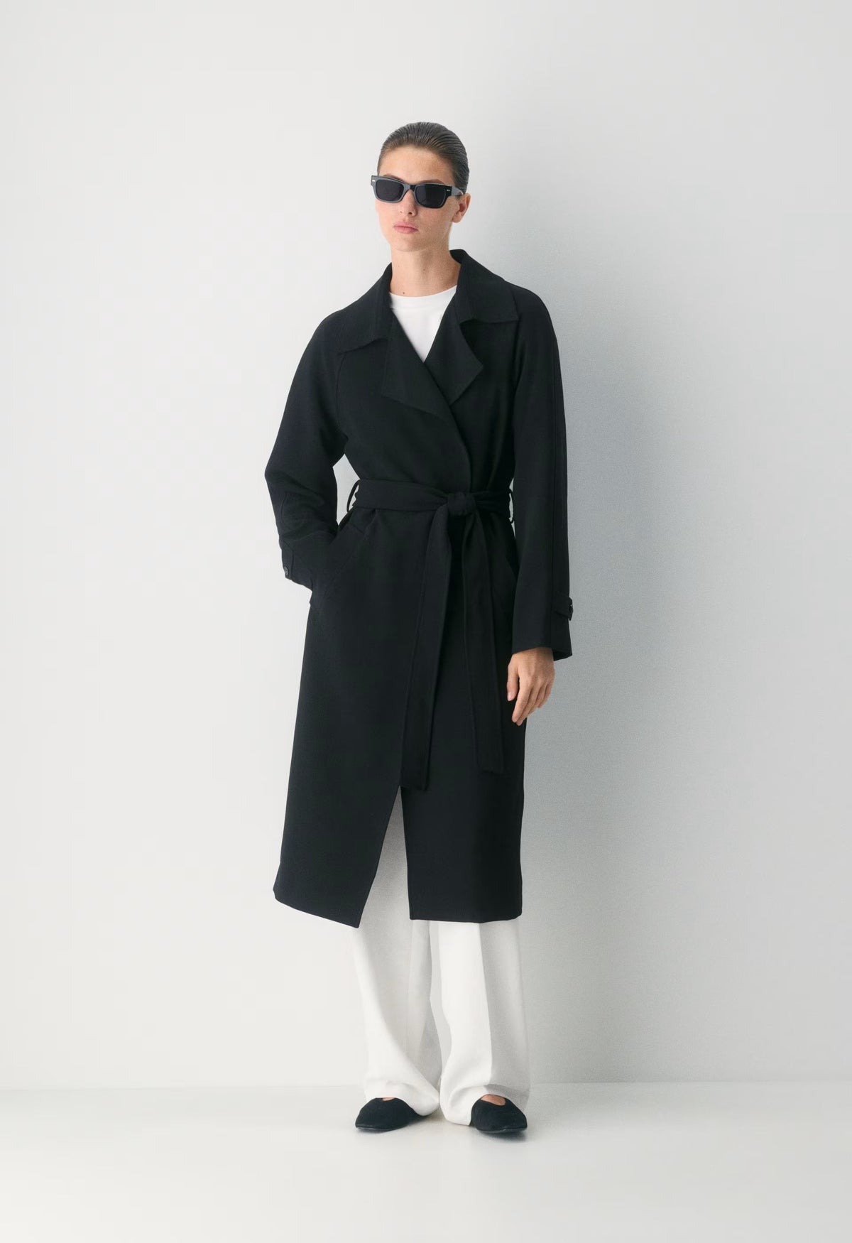 The Splendor Trench Coat - Crepette™ - BLACK