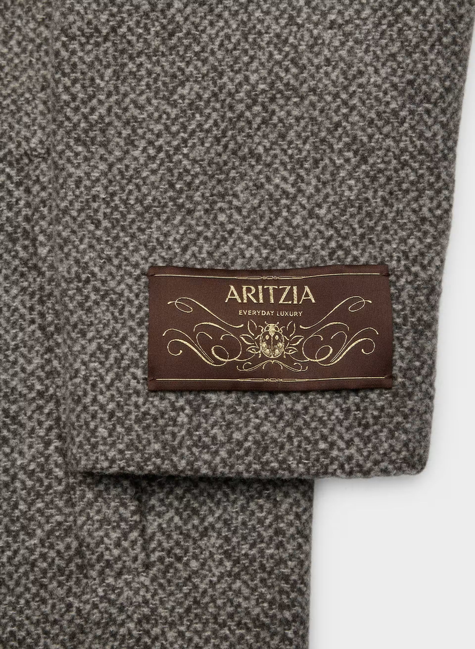 The Only Coat - Soft Wool Cashmere - SNOW TWEED R M BR/TP