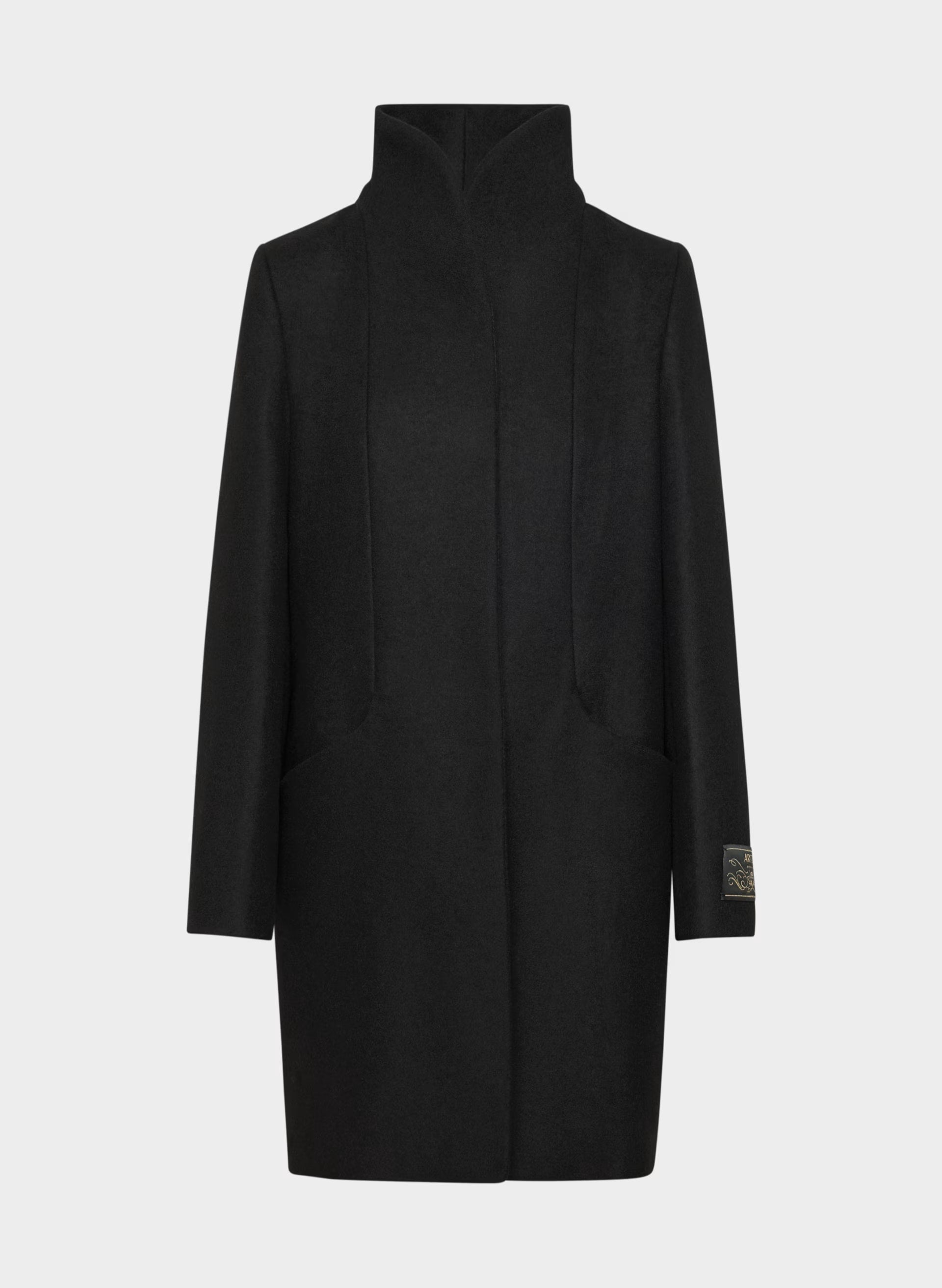 The Cocoon Coat - Luxe Wool Cashmere - BLACK