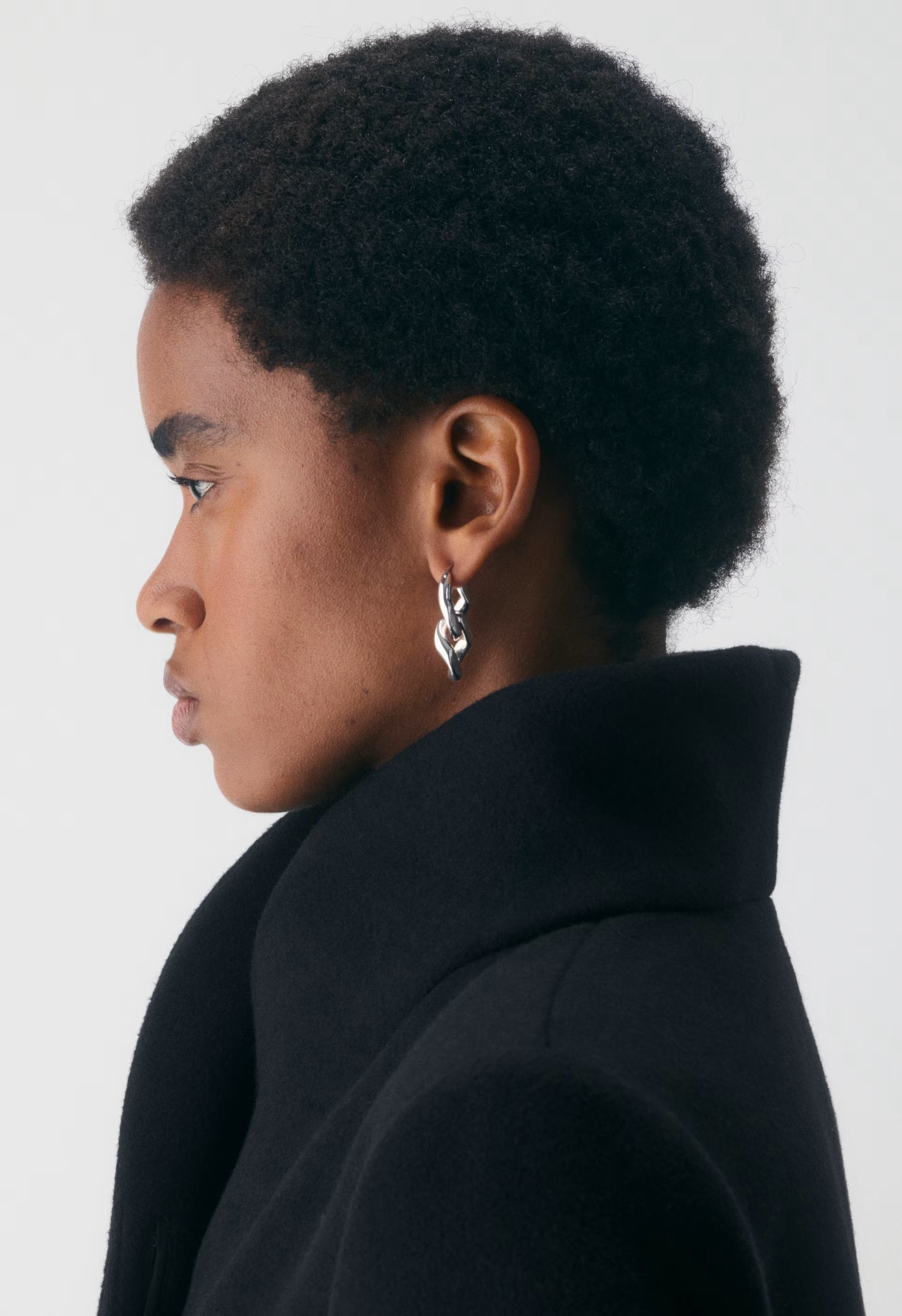 The Cocoon Coat - Luxe Wool Cashmere - BLACK