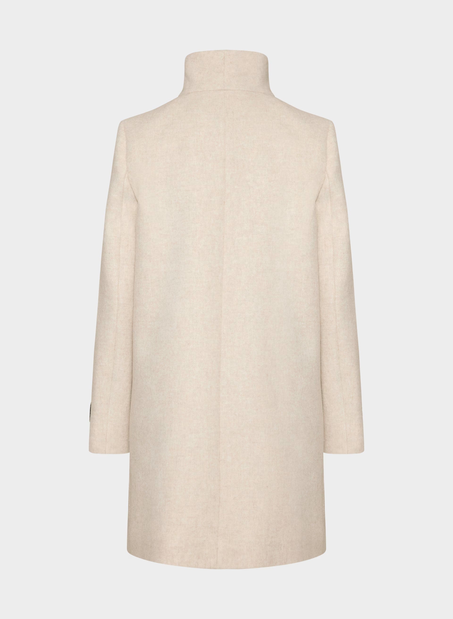 The Cocoon Coat - Luxe Wool Cashmere - HEATHER LIGHT OATMEAL
