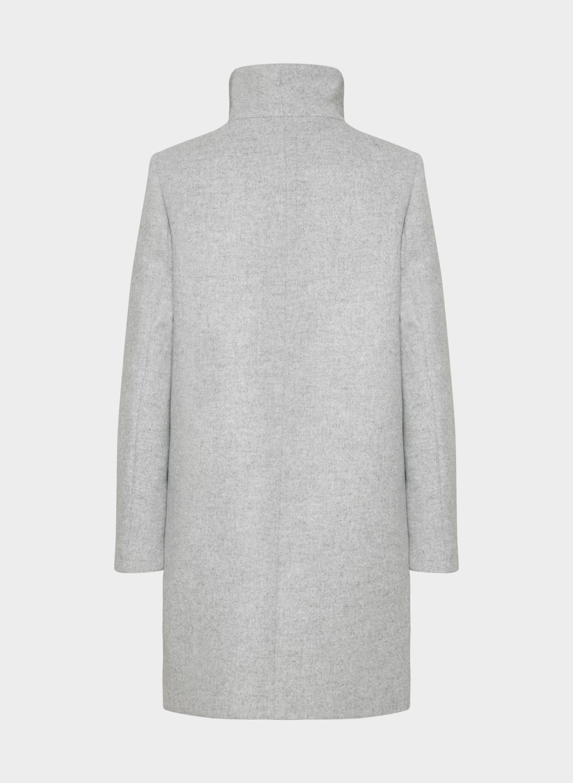 The Cocoon Coat - Luxe Wool Cashmere - HEATHER LIGHT GREY