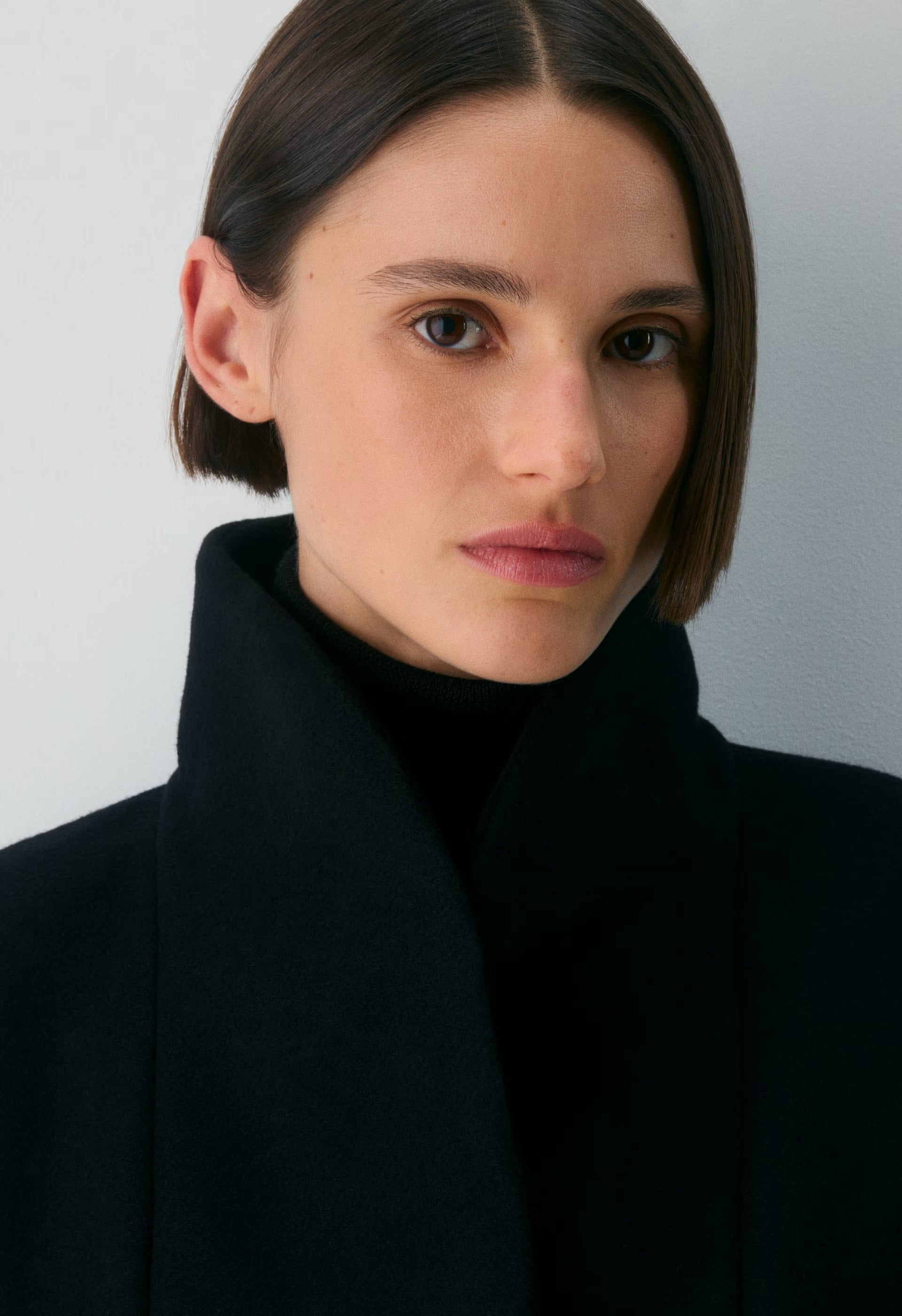 The Cocoon Long Coat - Luxe Wool Cashmere - BLACK