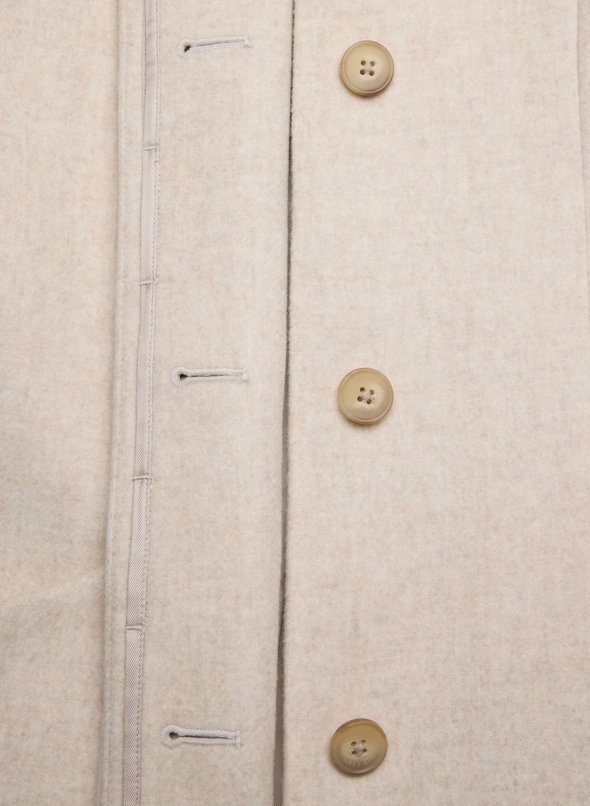 The Cocoon Long Coat - Luxe Wool Cashmere - HEATHER LIGHT OATMEAL