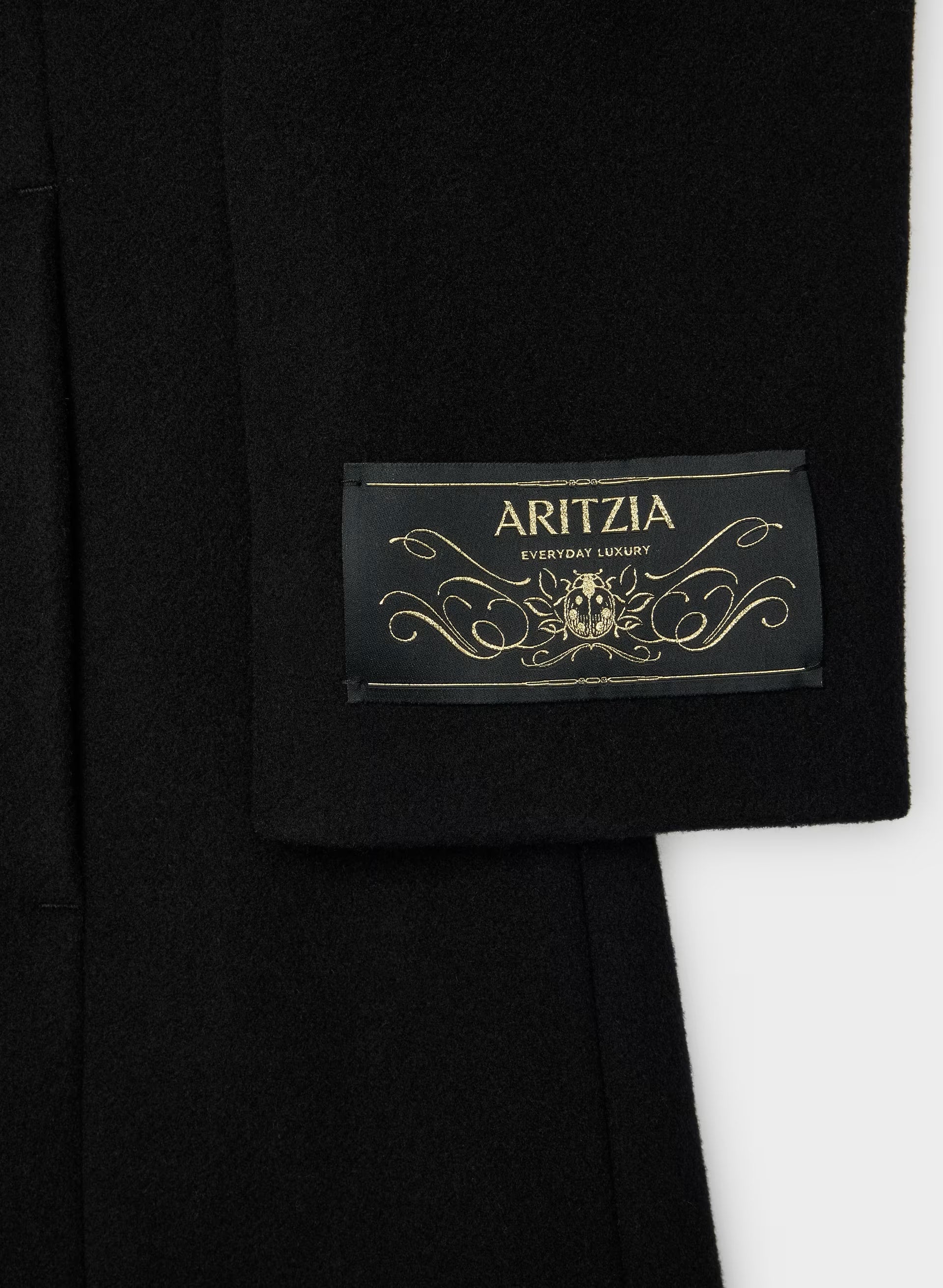 The Connor Long Coat - Soft Wool Cashmere - BLACK