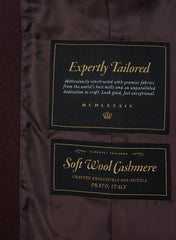 The Connor Long Coat - Soft Wool Cashmere - DARK BURGUNDY