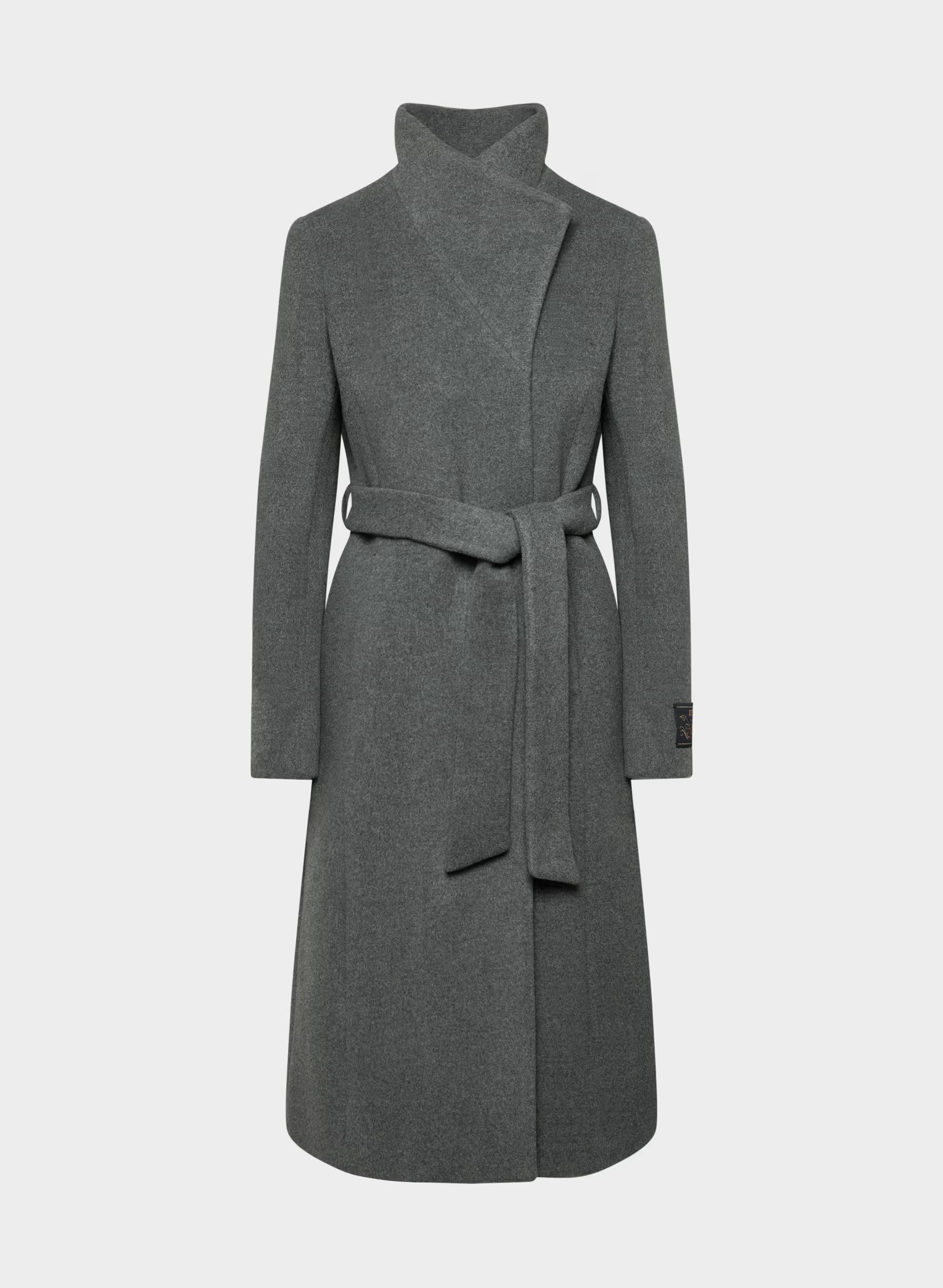 The Connor Long Coat - Soft Wool Cashmere - HEATHER CHARCOAL
